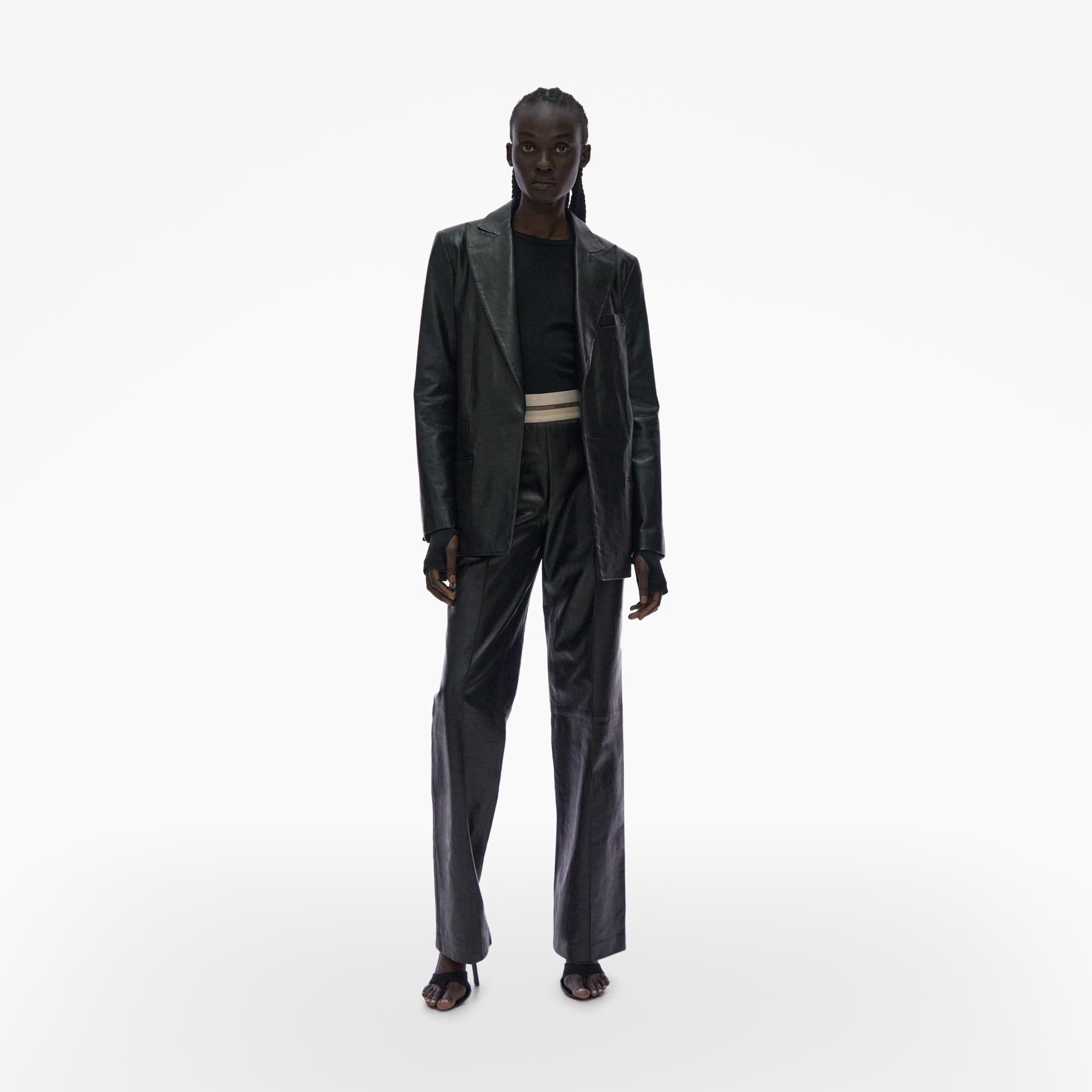 Helmut Lang Leather Blazer WWW.HELMUTLANG.COM