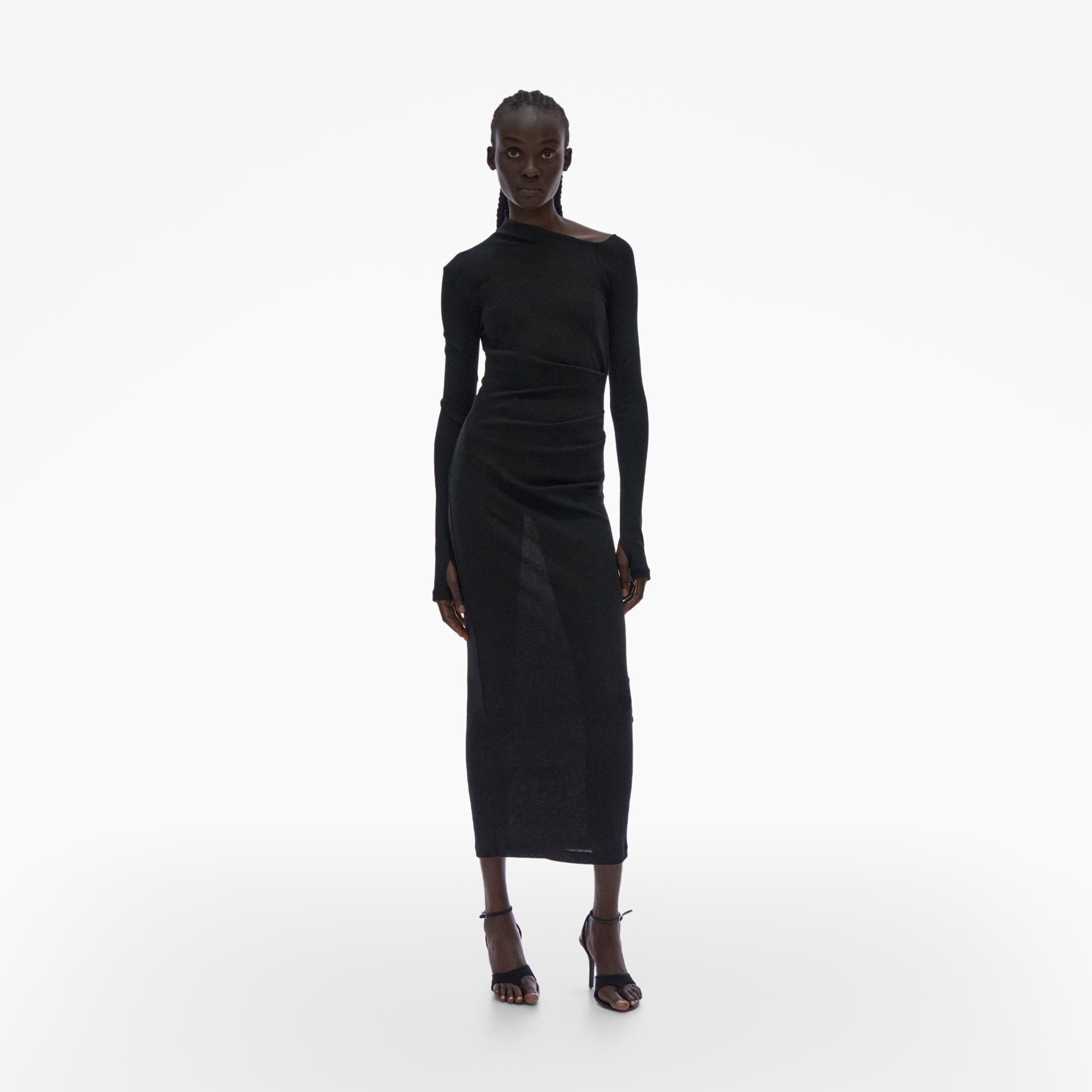 Helmut Lang Rib Asymmetric Dress | WWW.HELMUTLANG.COM