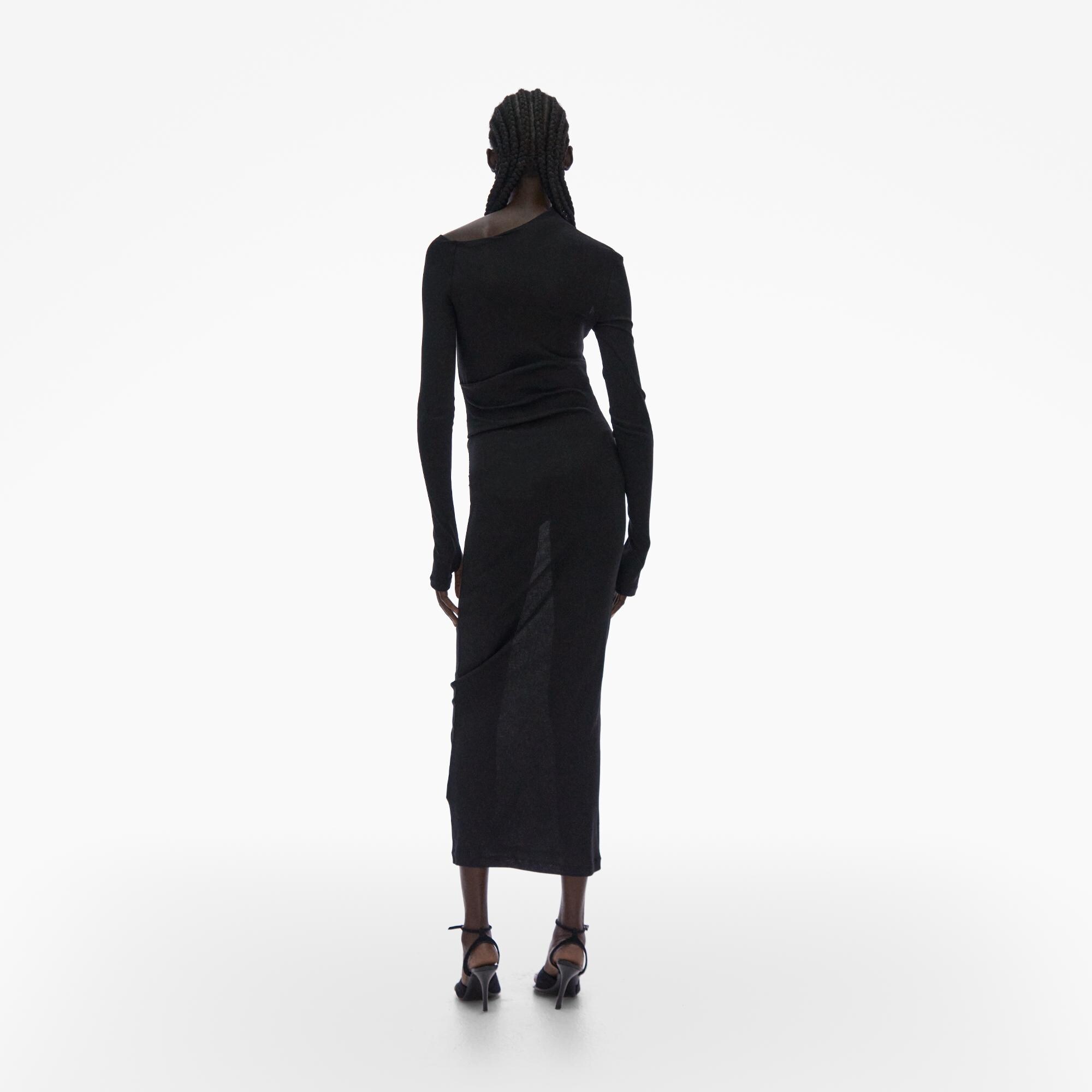 Helmut Lang Rib Asymmetric Dress | WWW.HELMUTLANG.COM | Helmut Lang