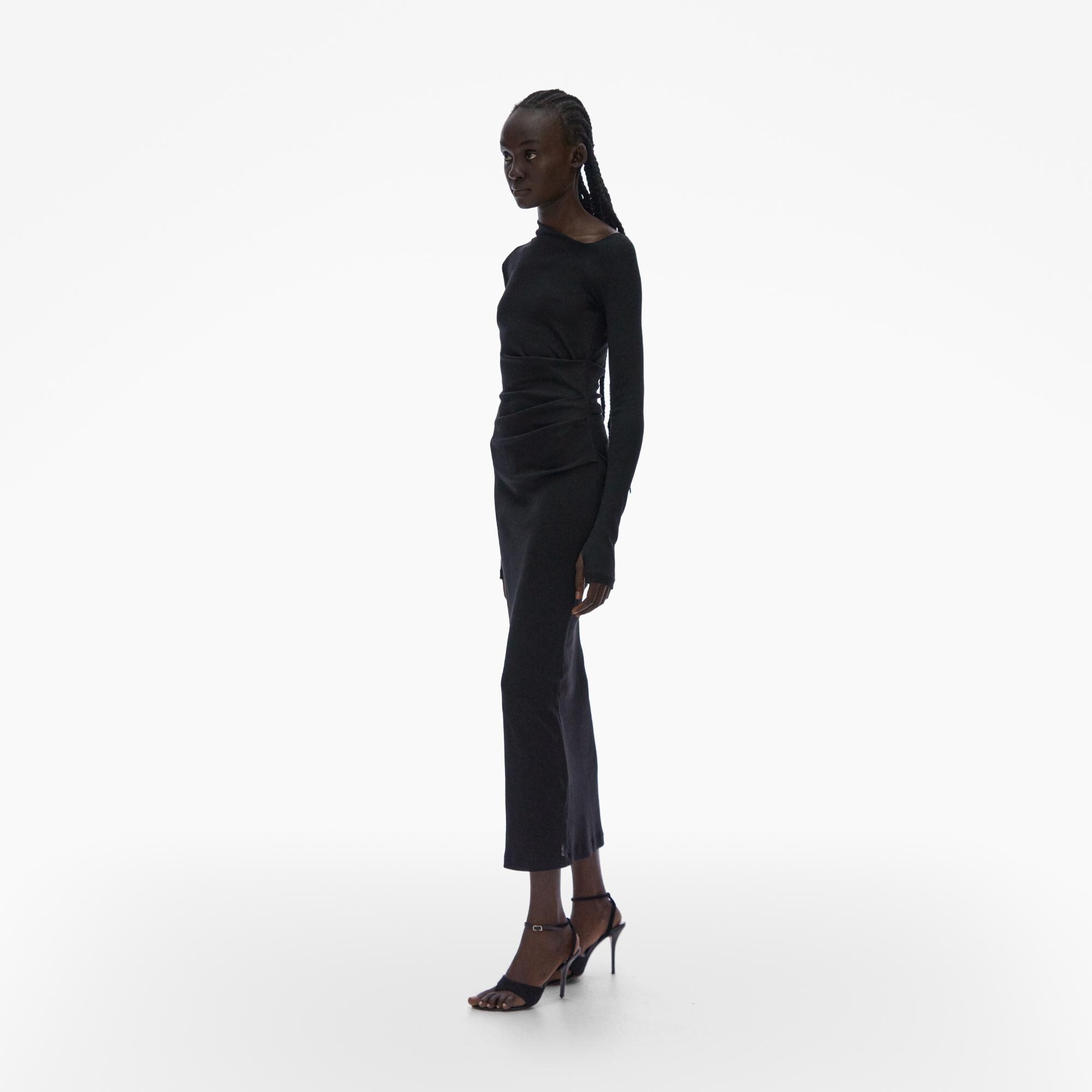 Helmut Lang Rib Asymmetric Dress | WWW.HELMUTLANG.COM | Helmut Lang