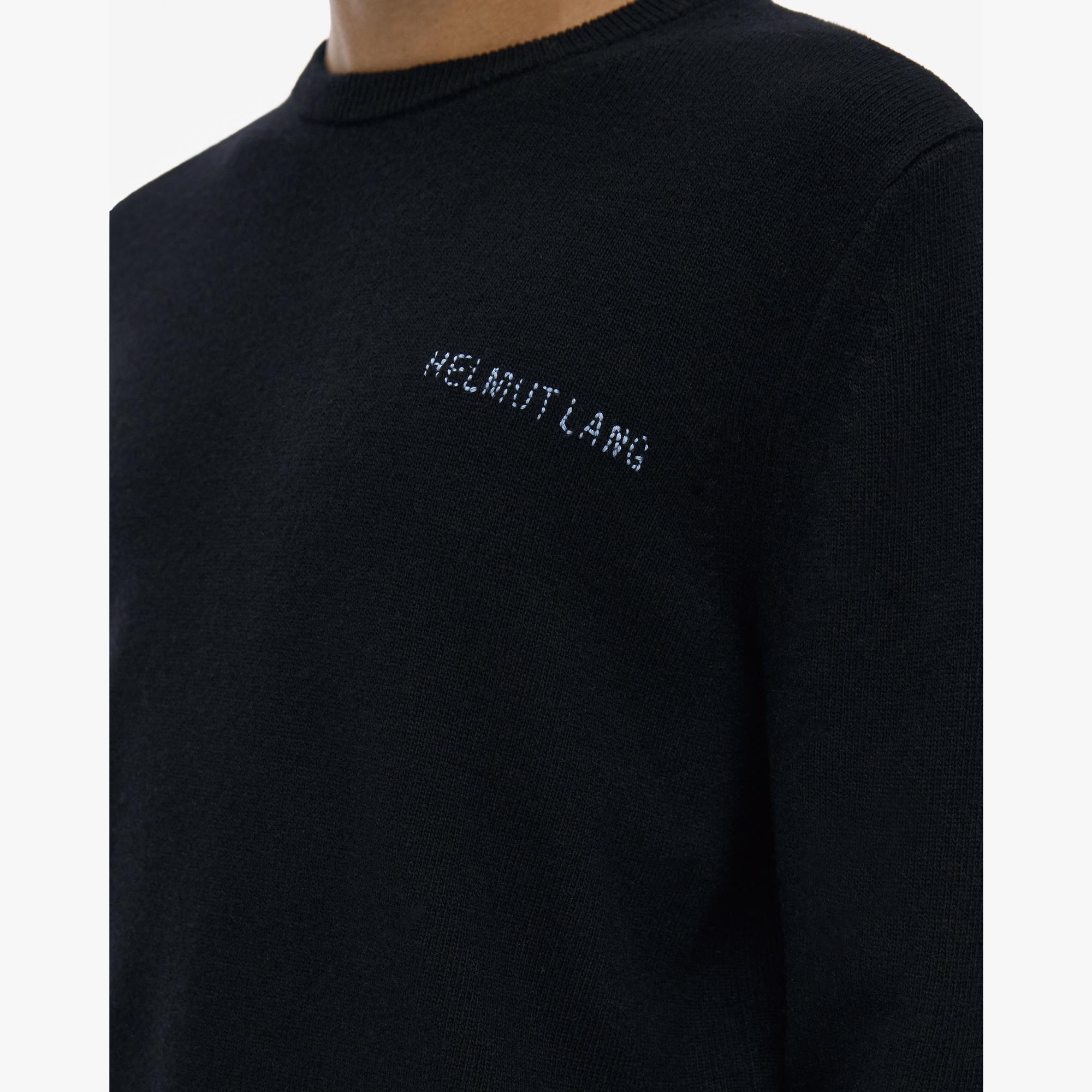 Helmut Lang Ribbed Knit Vest - Black (Monogram Logo) - N01HM702