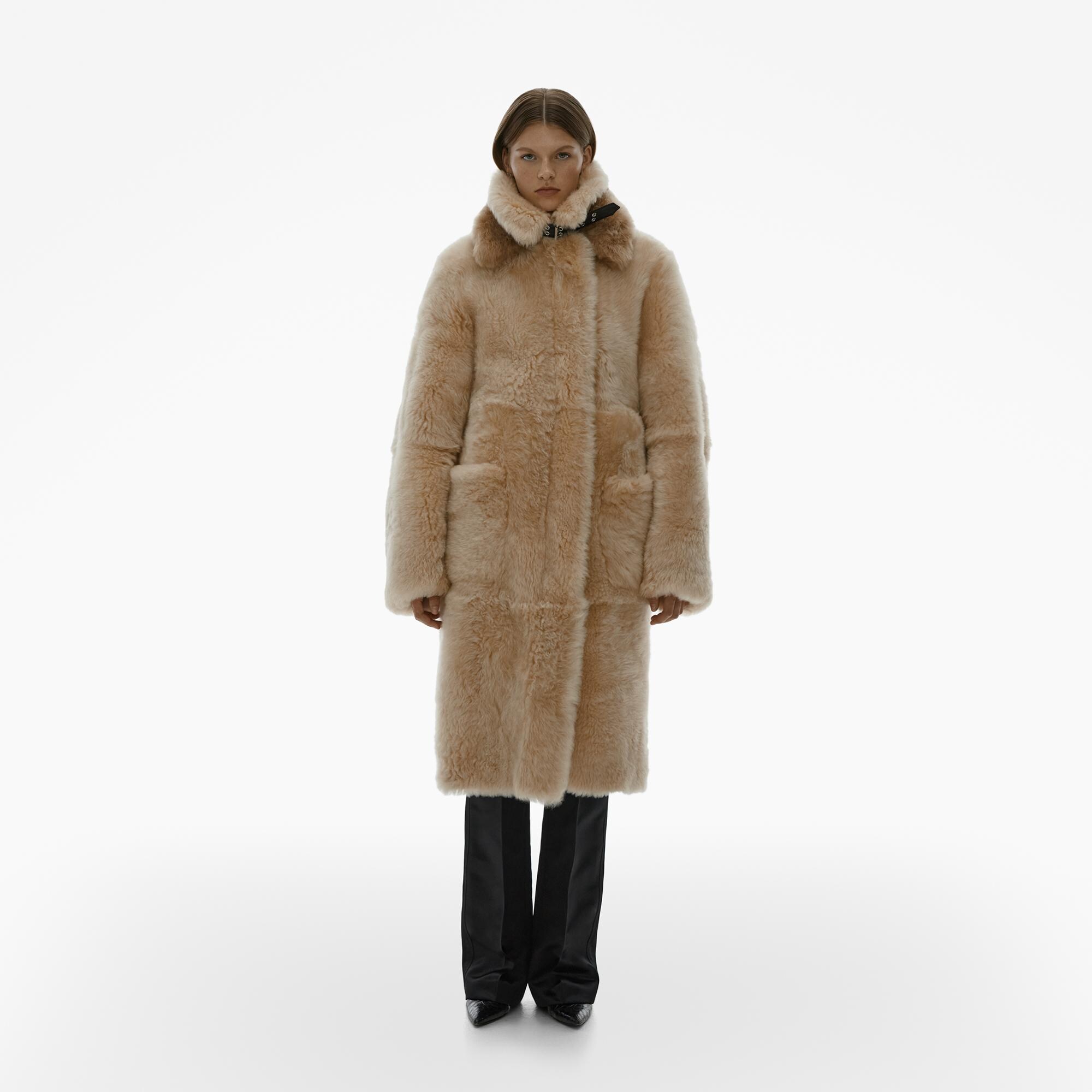 cap Bruidegom concept Helmut Lang Ribbed Shearling Coat | WWW.HELMUTLANG.COM | Helmut Lang