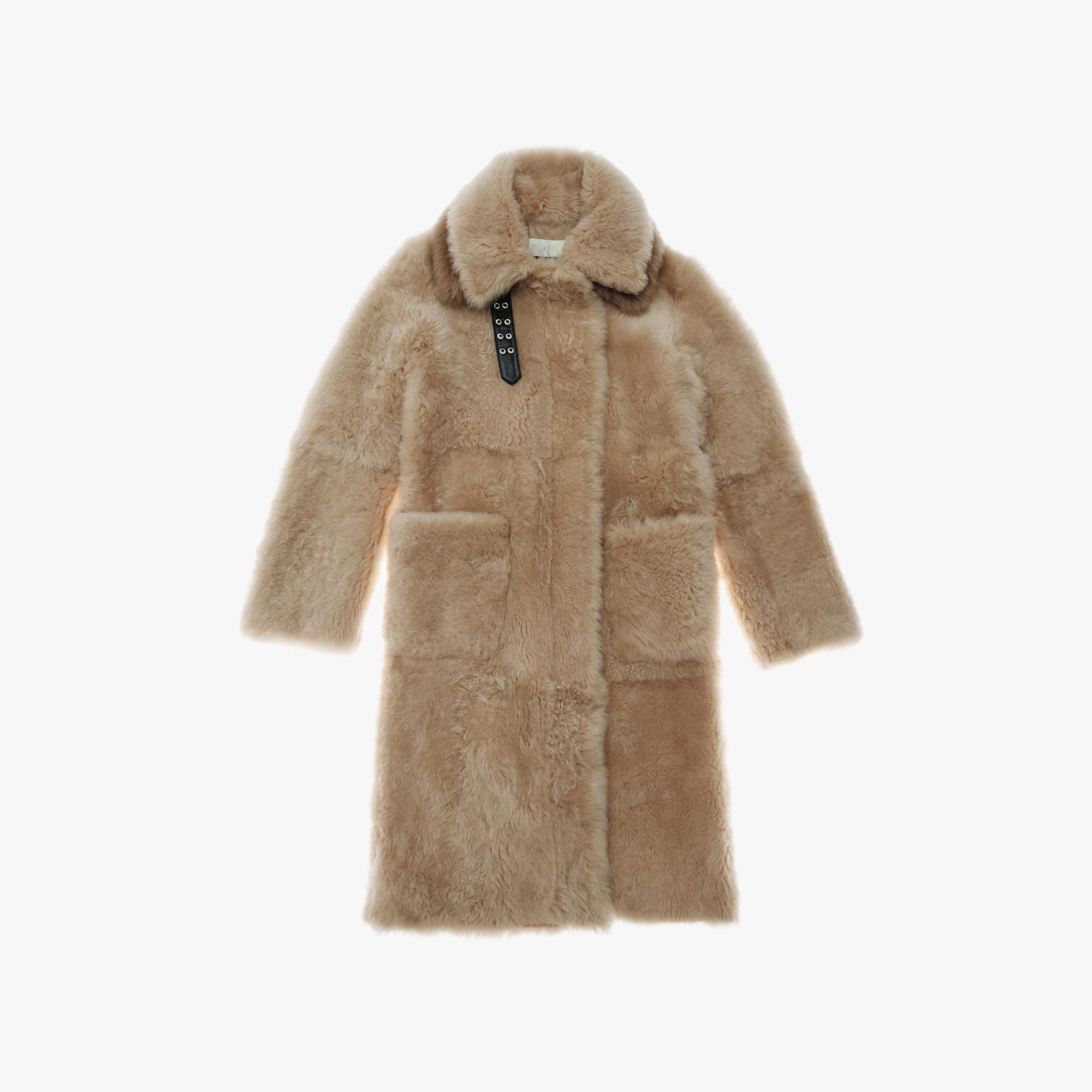 Helmut Lang Ribbed Shearling Coat | WWW.HELMUTLANG.COM