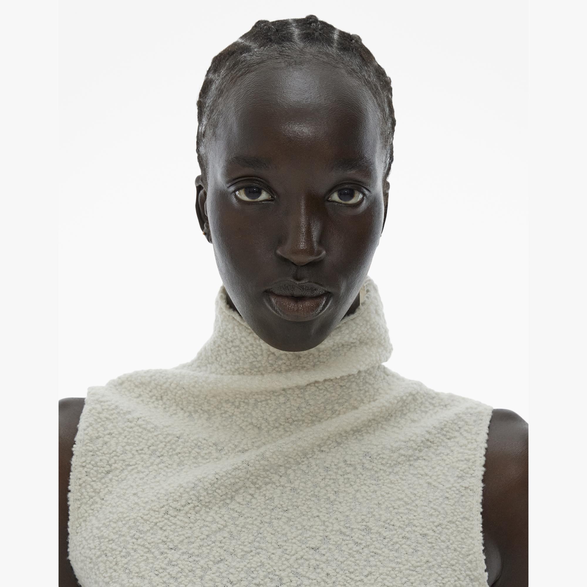 Helmut Lang Asymmetrical Mock Neck Tank | WWW.HELMUTLANG.COM