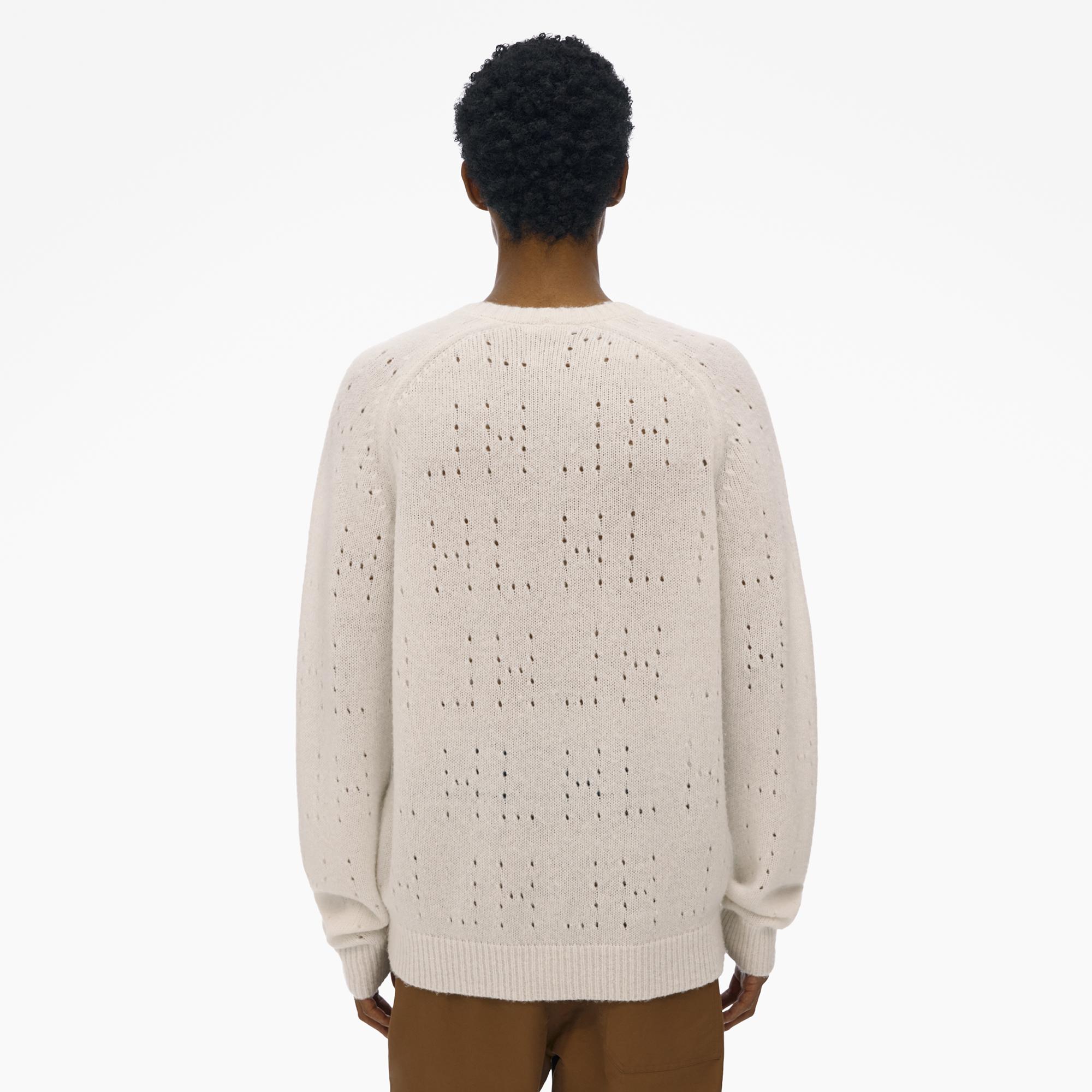 Logo Pointelle Sweater