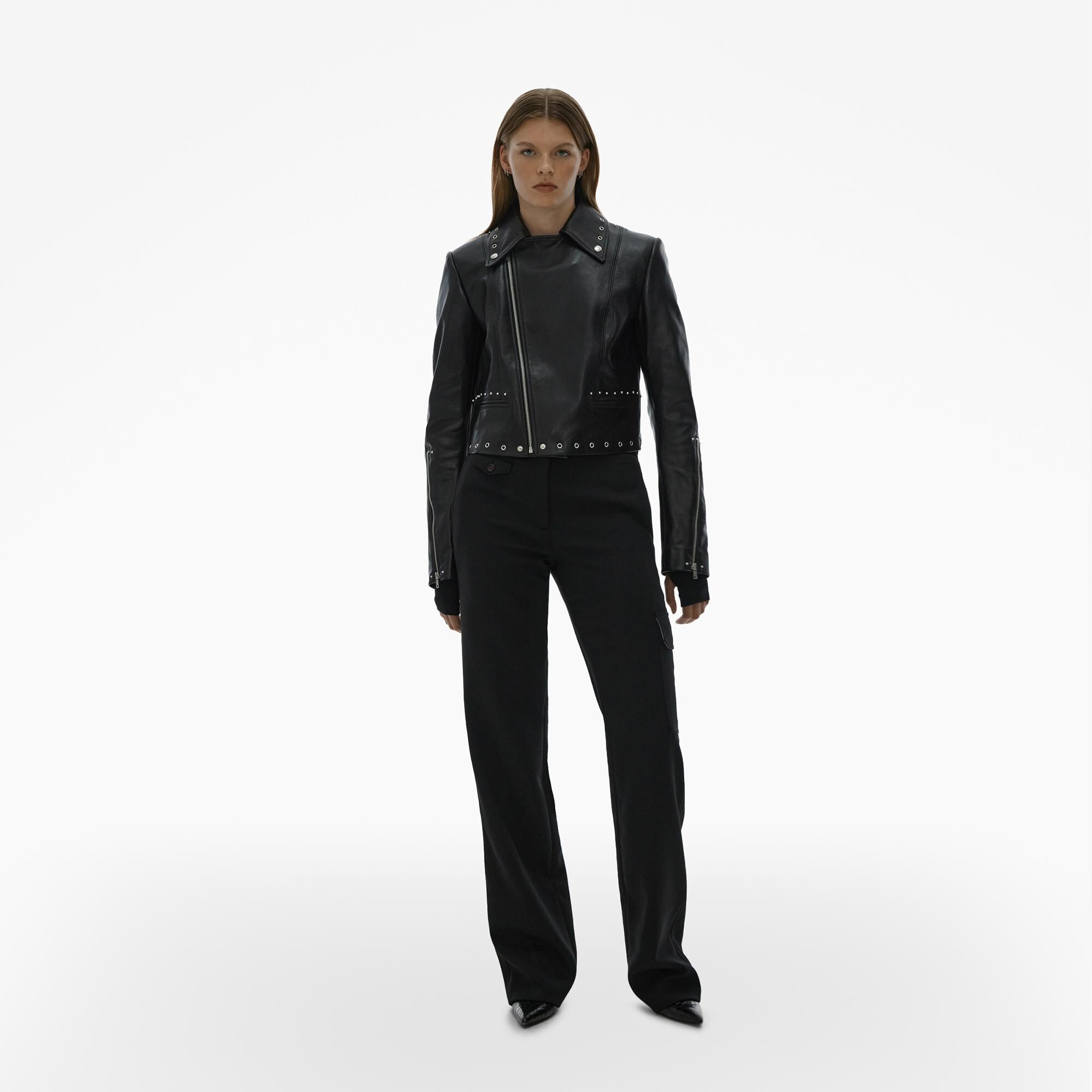 Helmut Lang Cropped Leather Jacket | WWW.HELMUTLANG.COM