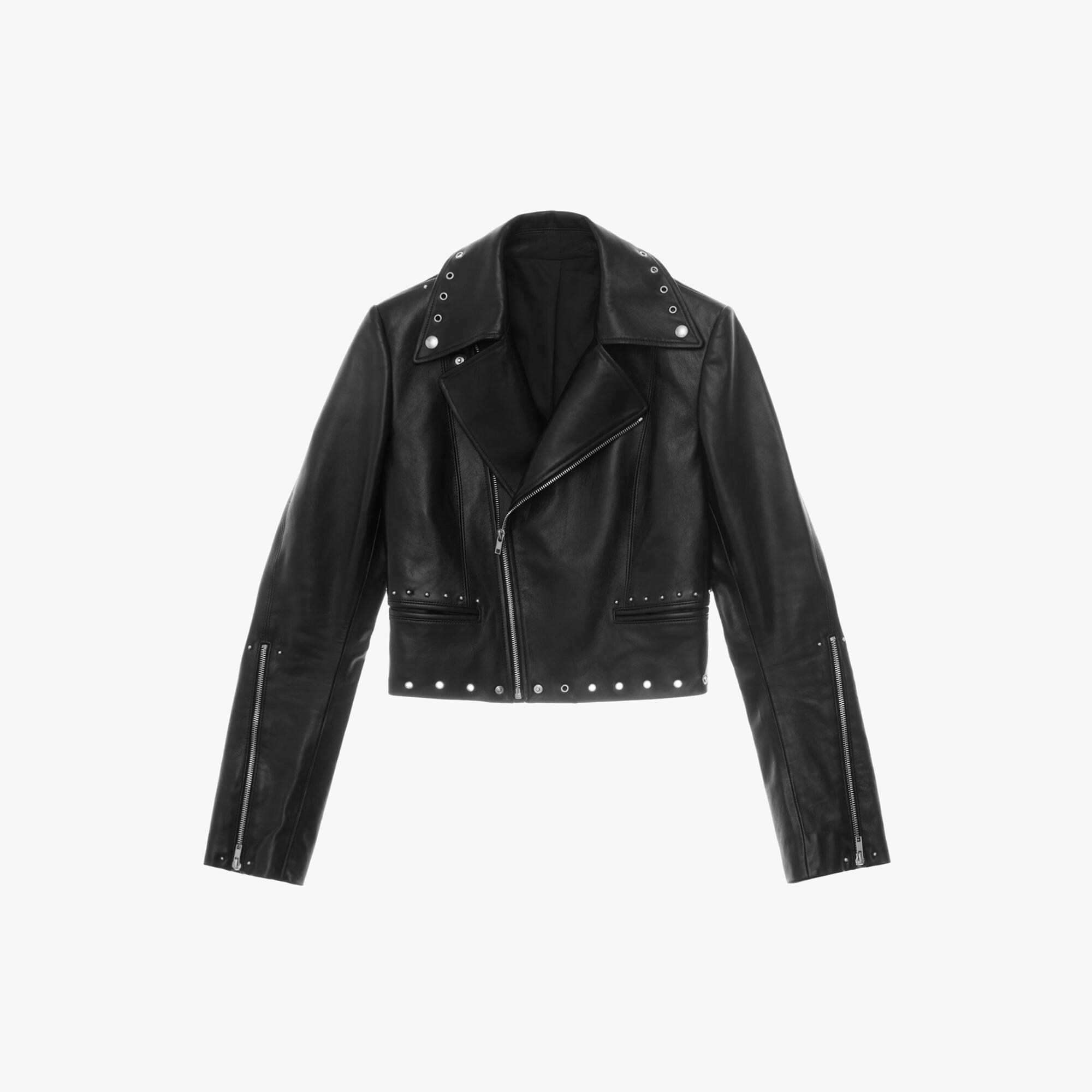 Cropped Leather Jacket