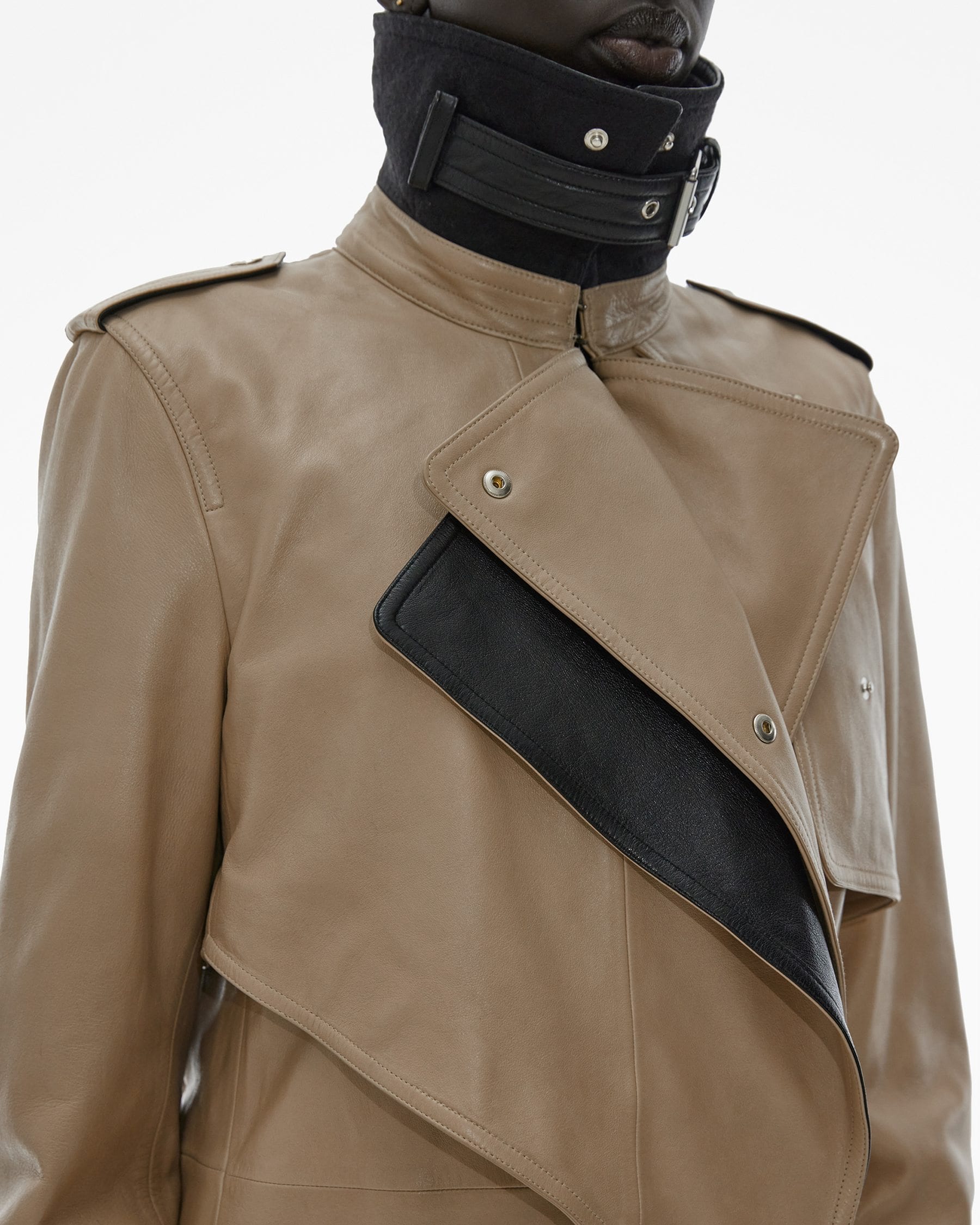 LEATHER TRENCH