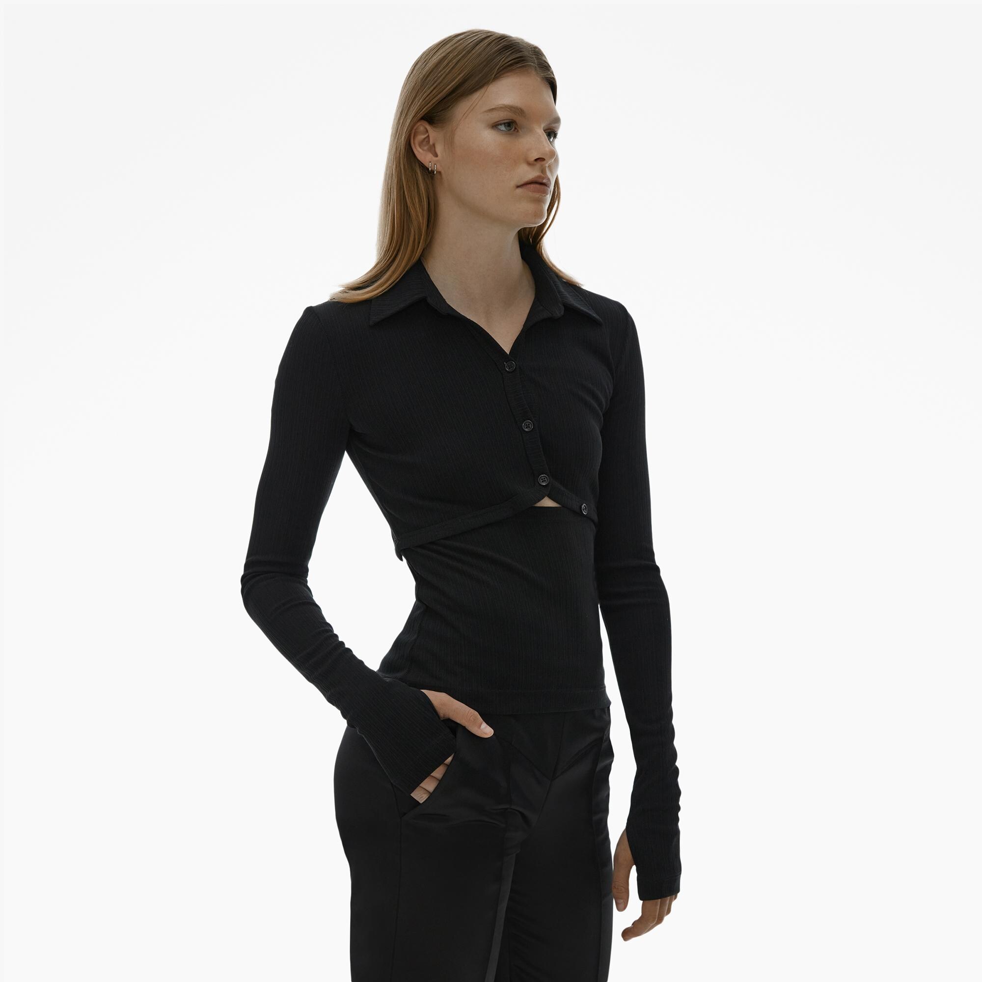 Cut-Out Polo Top