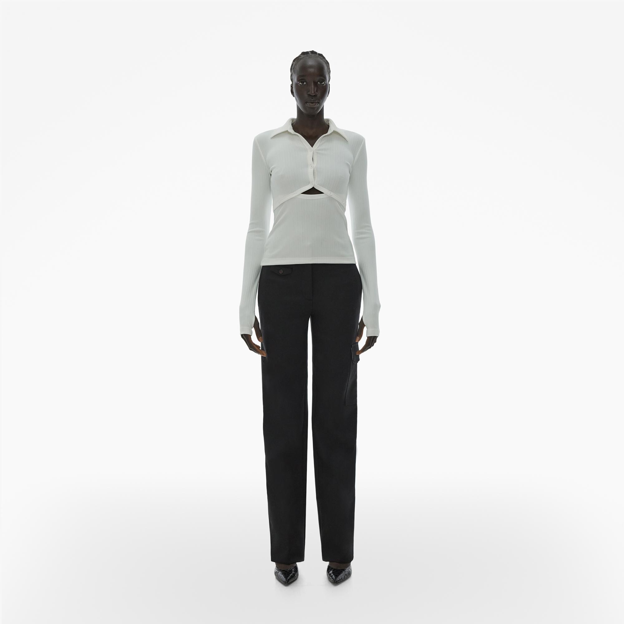 Helmut Lang Cut-Out Polo Top | WWW.HELMUTLANG.COM