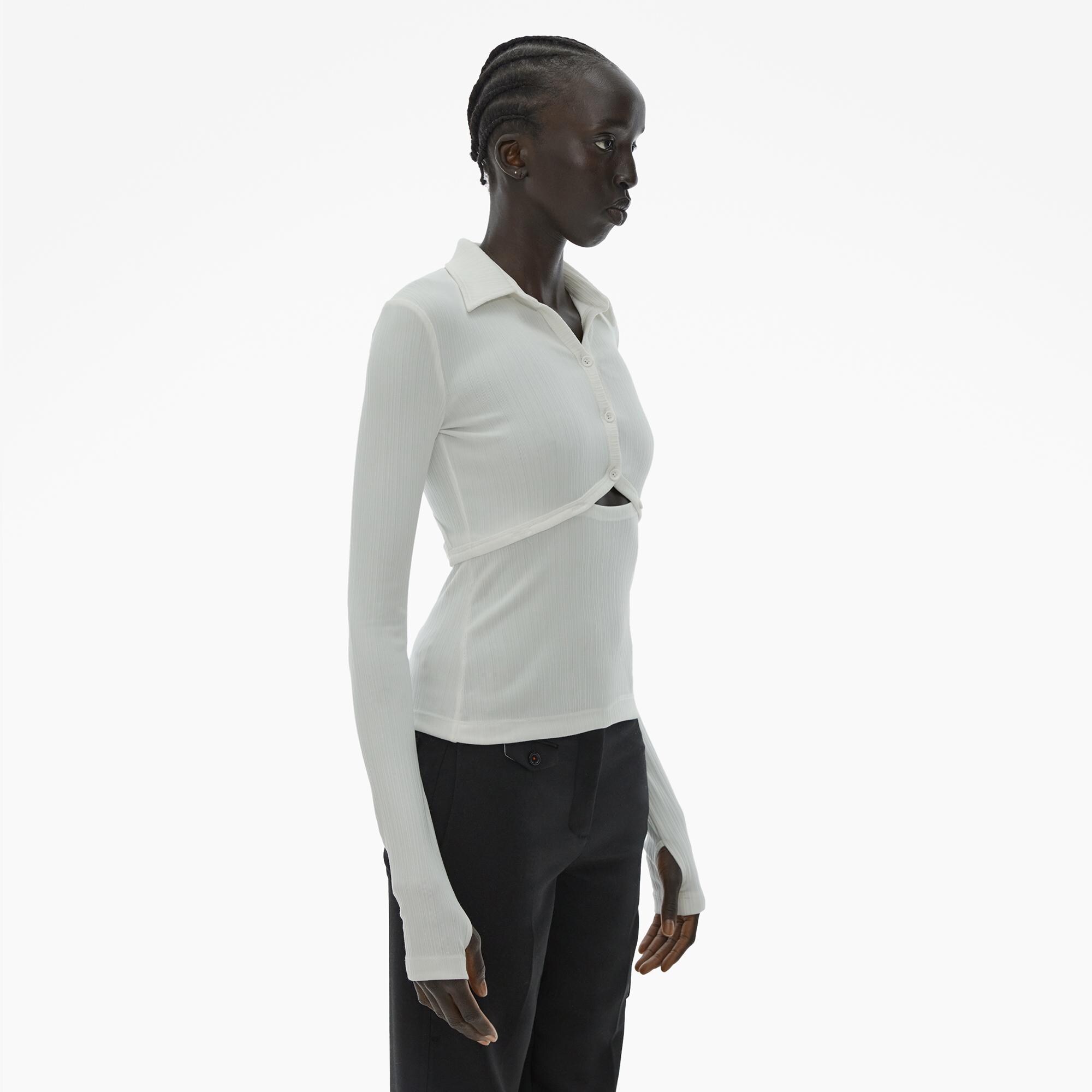 Helmut Lang Cut-Out Polo Top | WWW.HELMUTLANG.COM