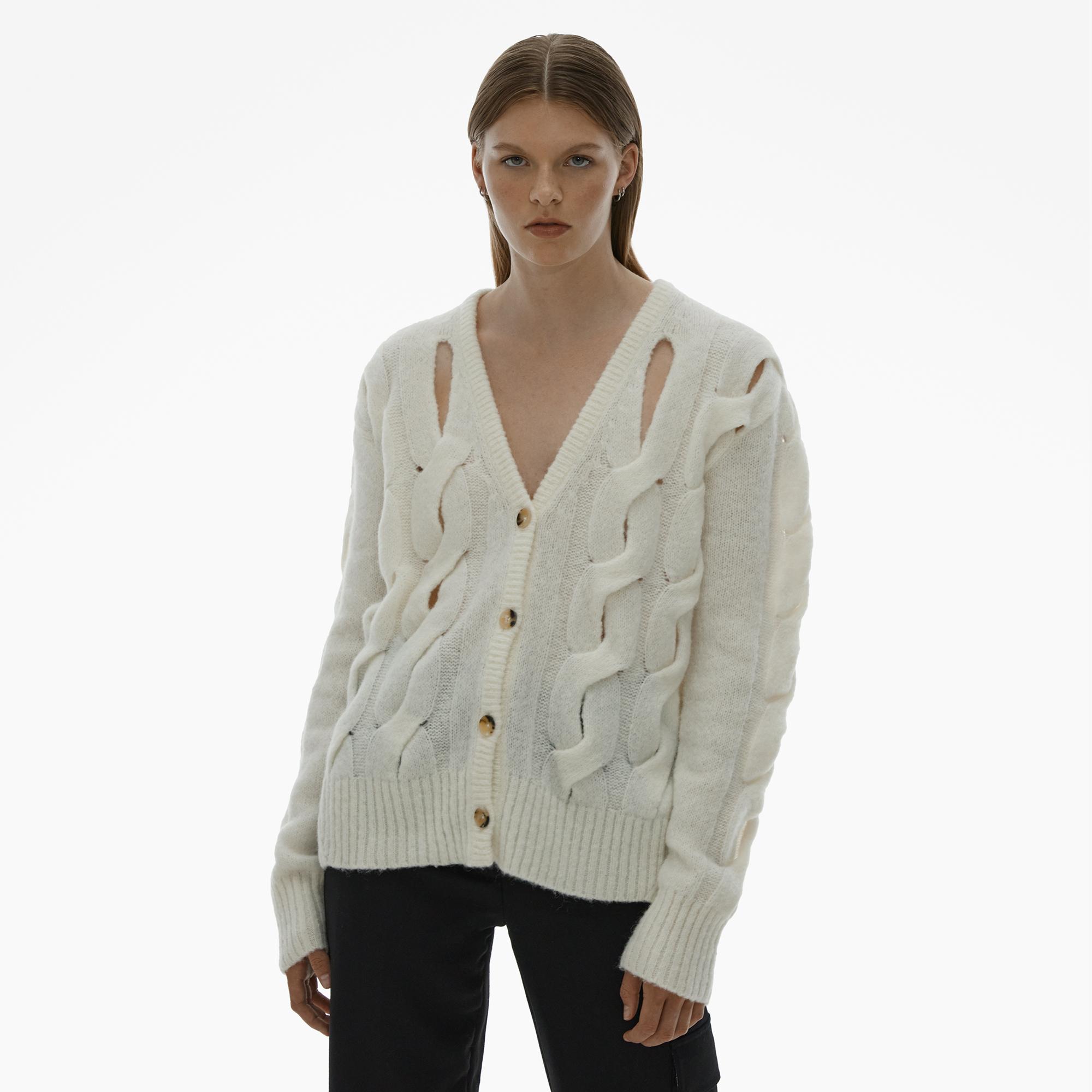 Helmut Lang Cable Knit Cardigan | WWW.HELMUTLANG.COM