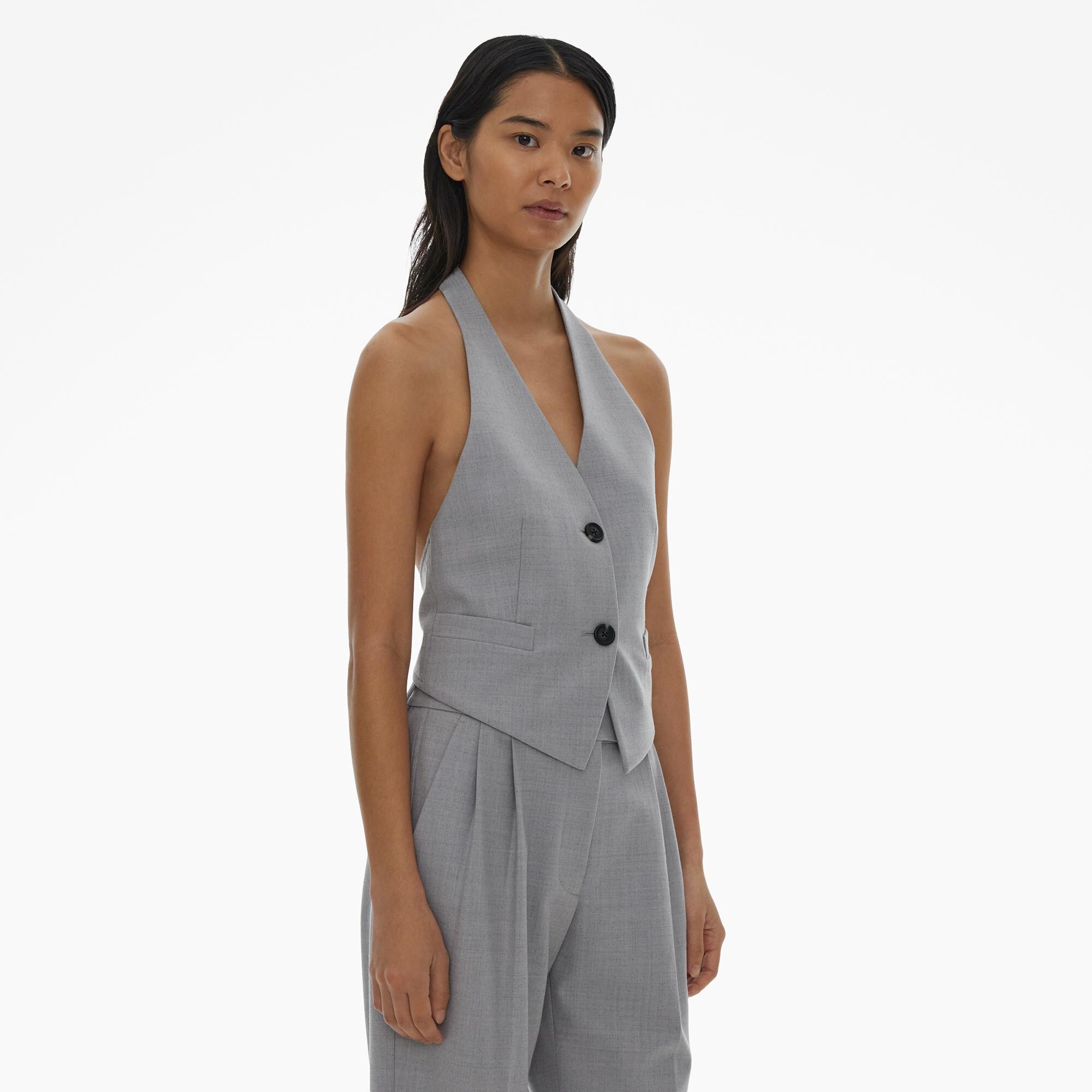 Helmut Lang Stretch Wool Halter Vest | WWW.HELMUTLANG.COM