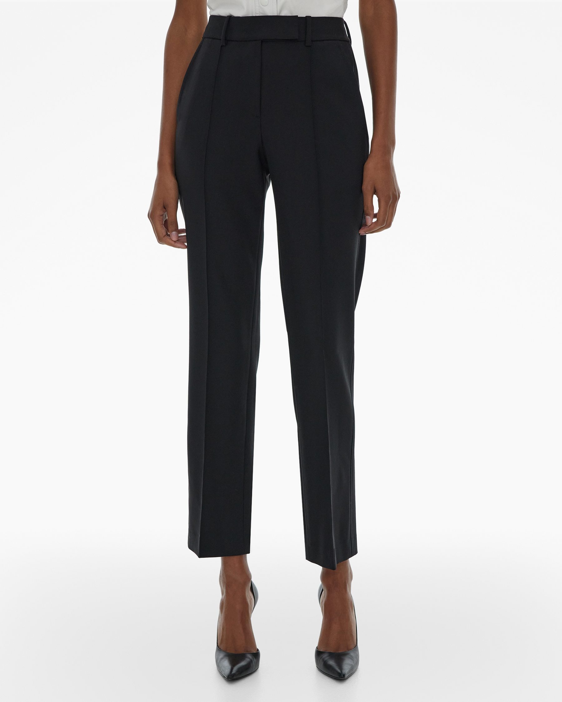 Stretch Wool Stovepipe Pant