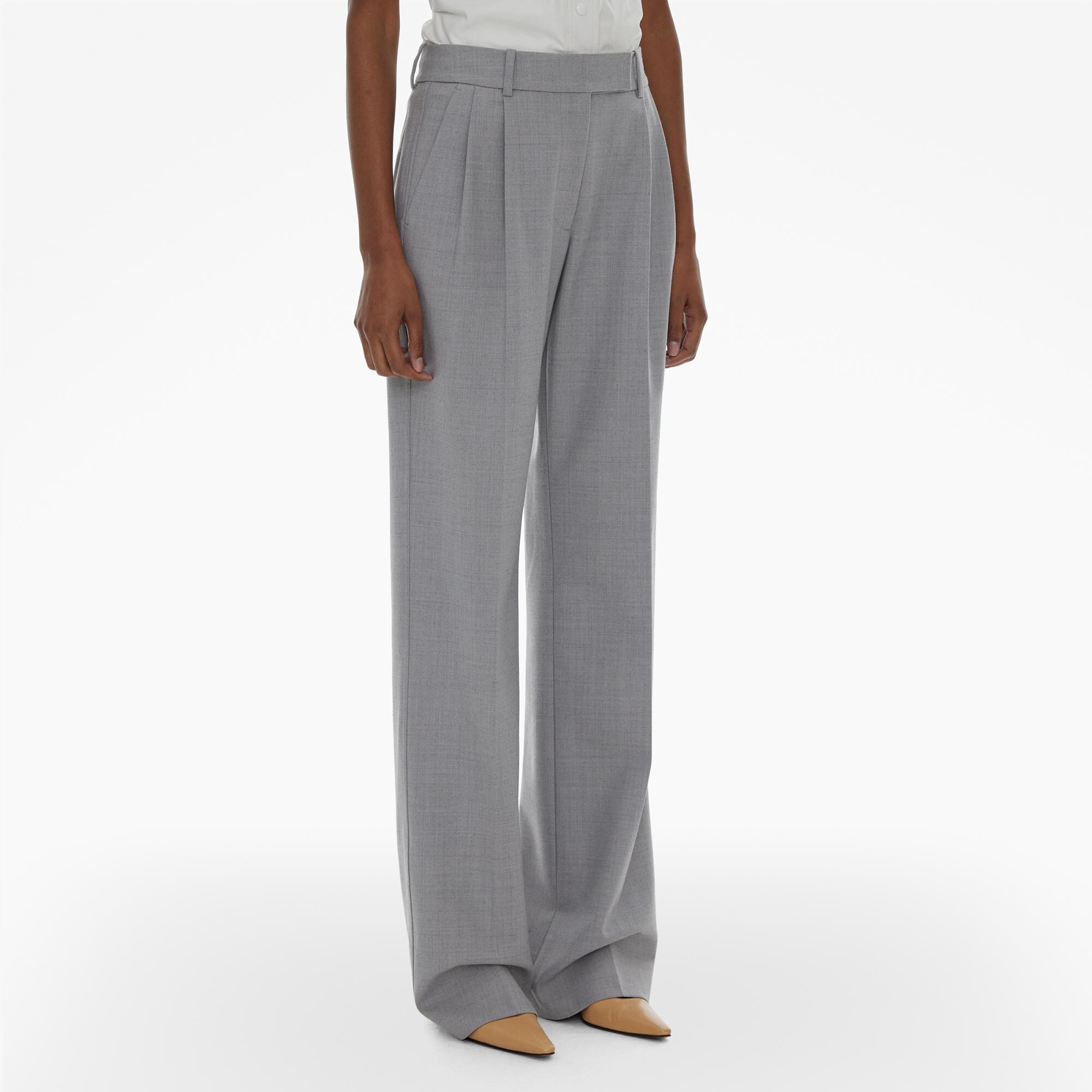 Helmut Lang Pleated Stretch Wool Pant | WWW.HELMUTLANG.COM