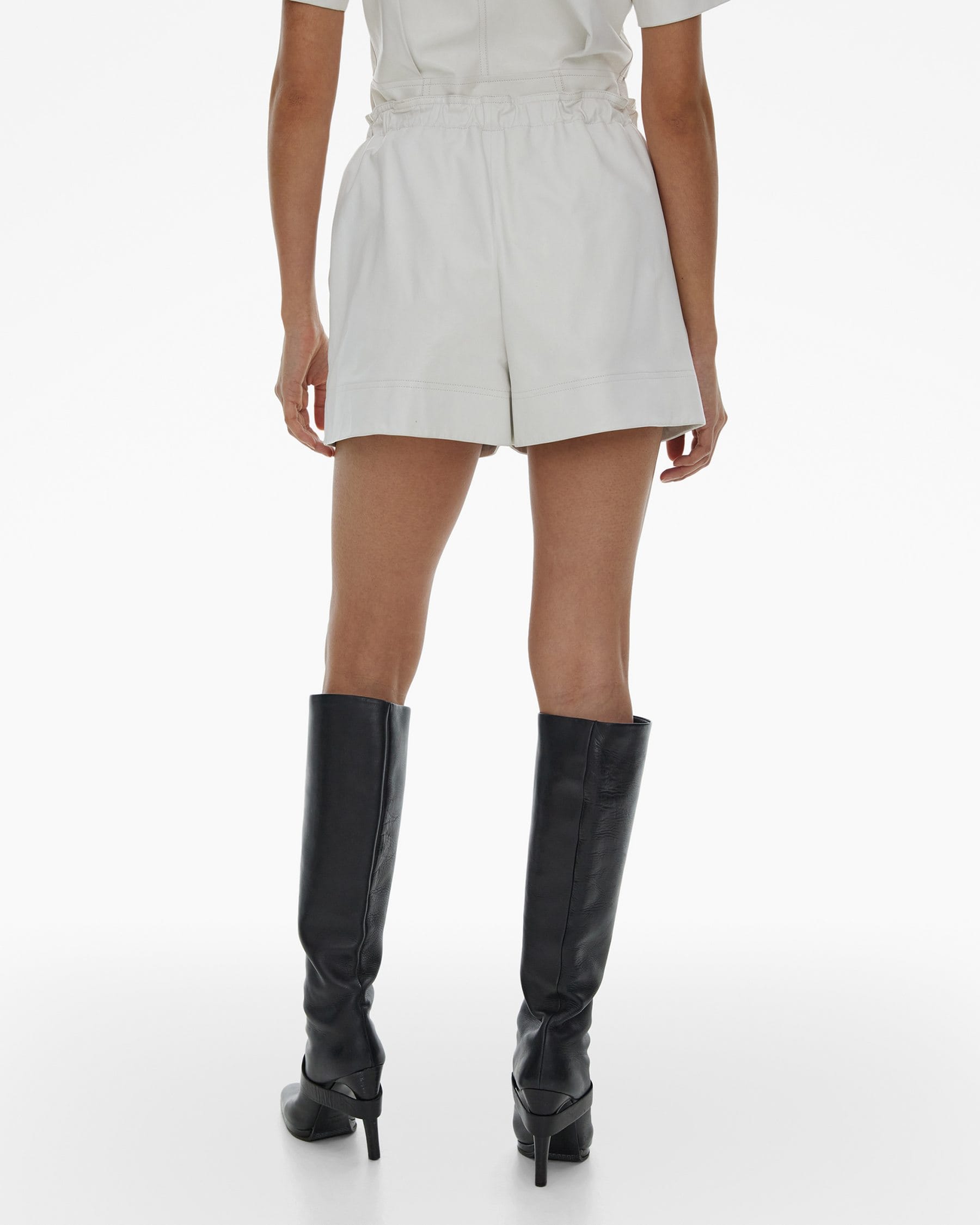 Leather Pull-On Short
