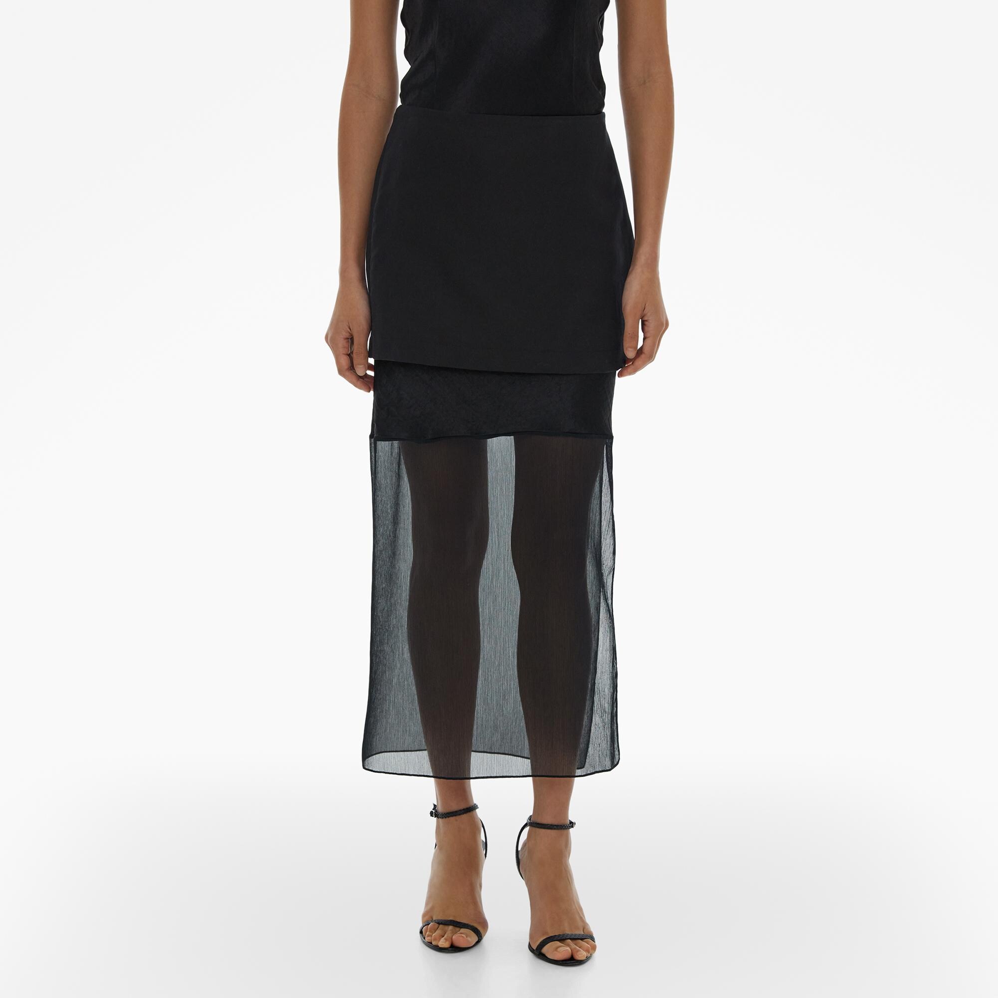 Helmut Lang Combo Midi Skirt | WWW.HELMUTLANG.COM