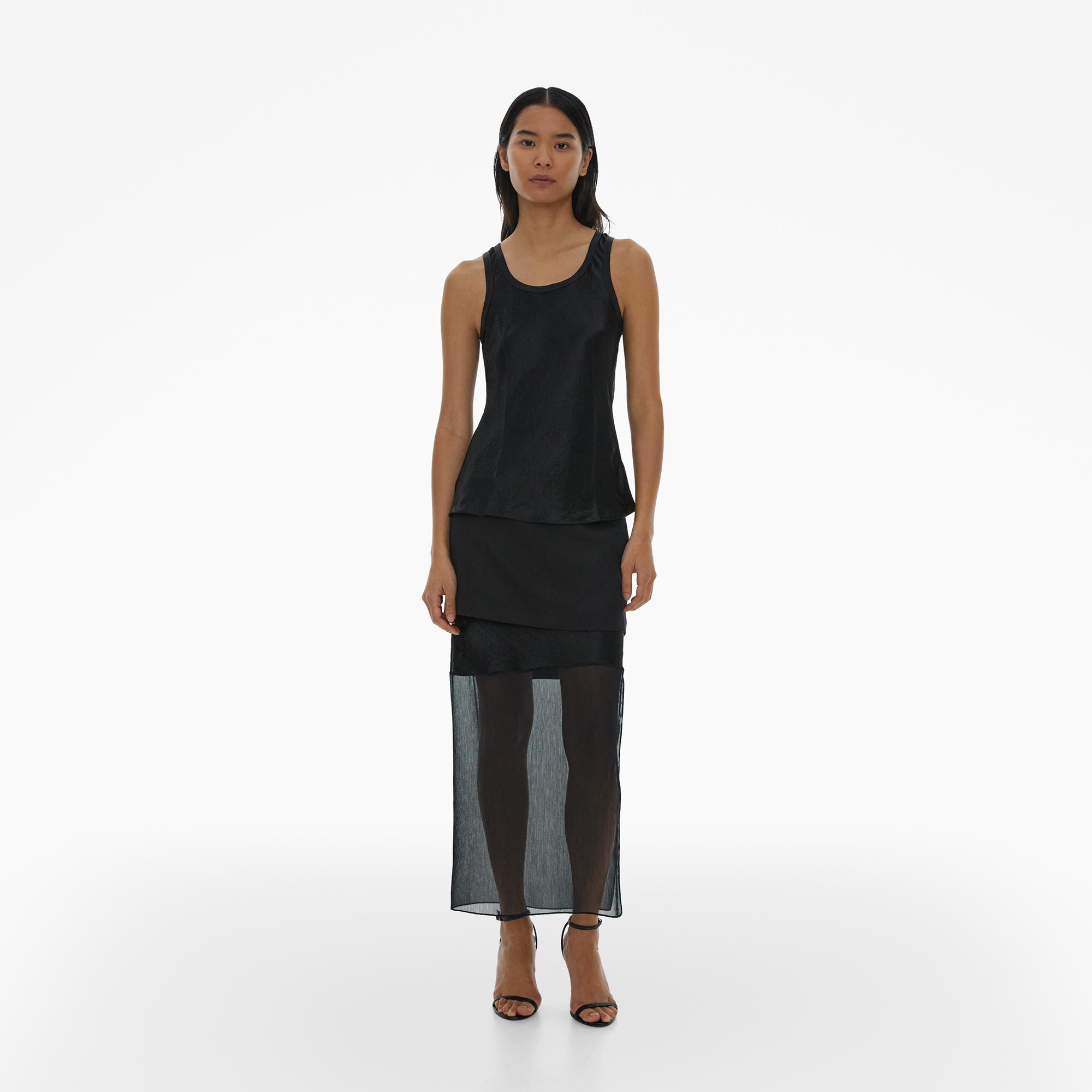 Helmut Lang Satin Tank Top | WWW.HELMUTLANG.COM | Helmut Lang