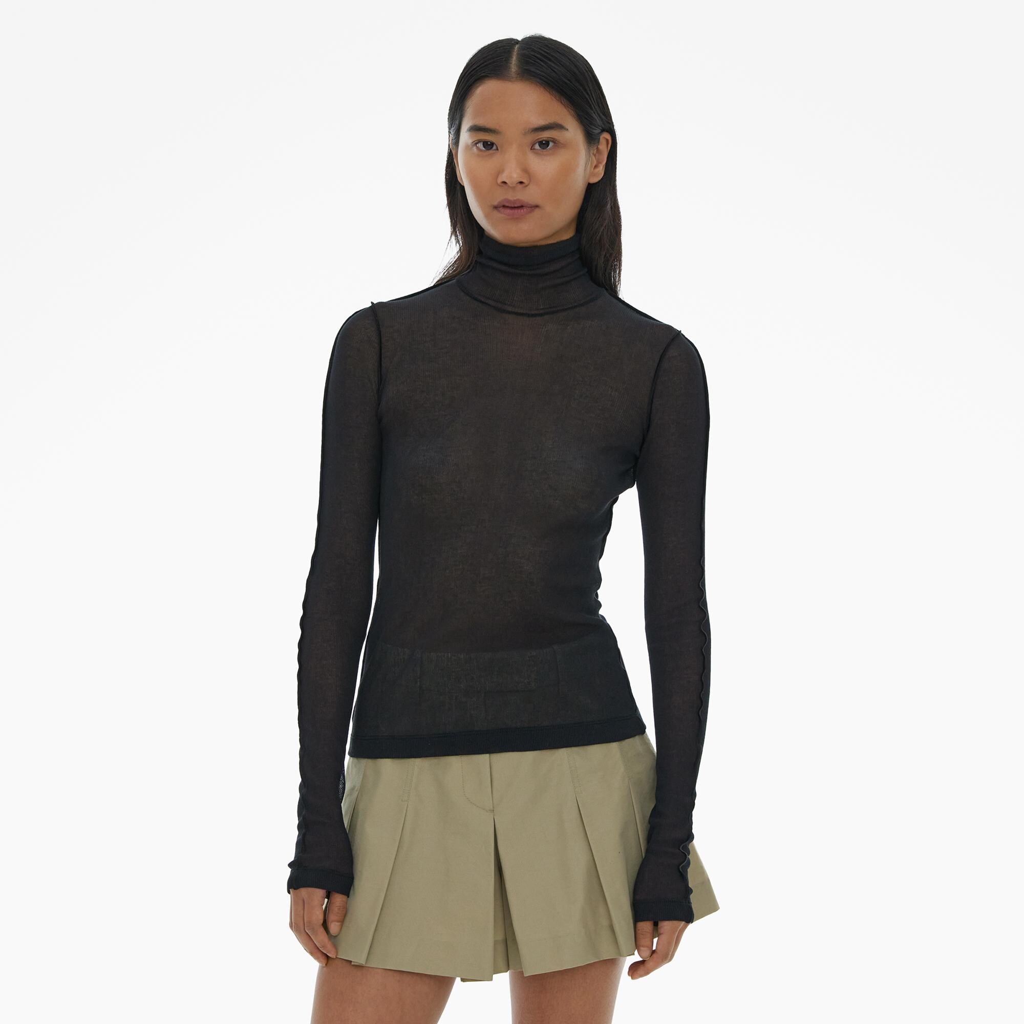 Helmut Lang Sheer Turtleneck Tee | WWW.HELMUTLANG.COM