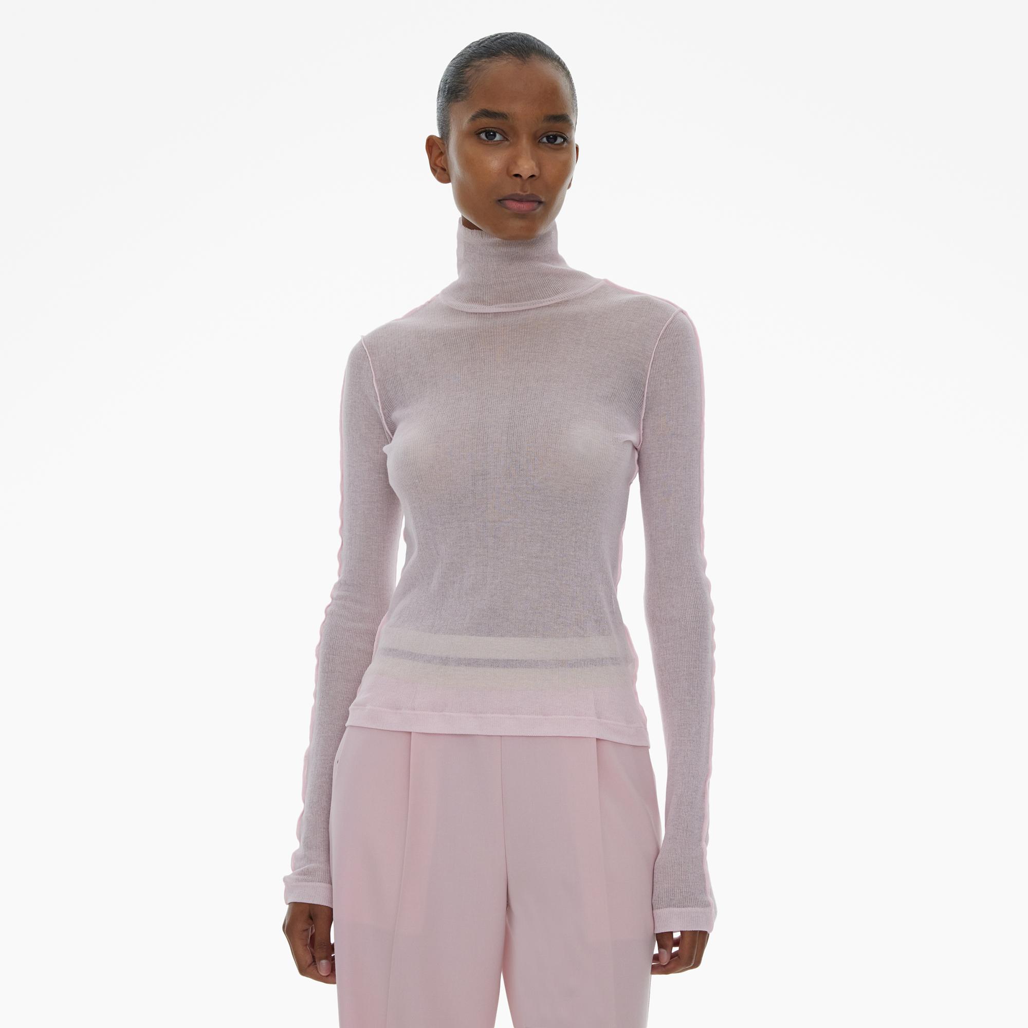 Helmut Lang Sheer Turtleneck Tee | WWW.HELMUTLANG.COM | Helmut Lang