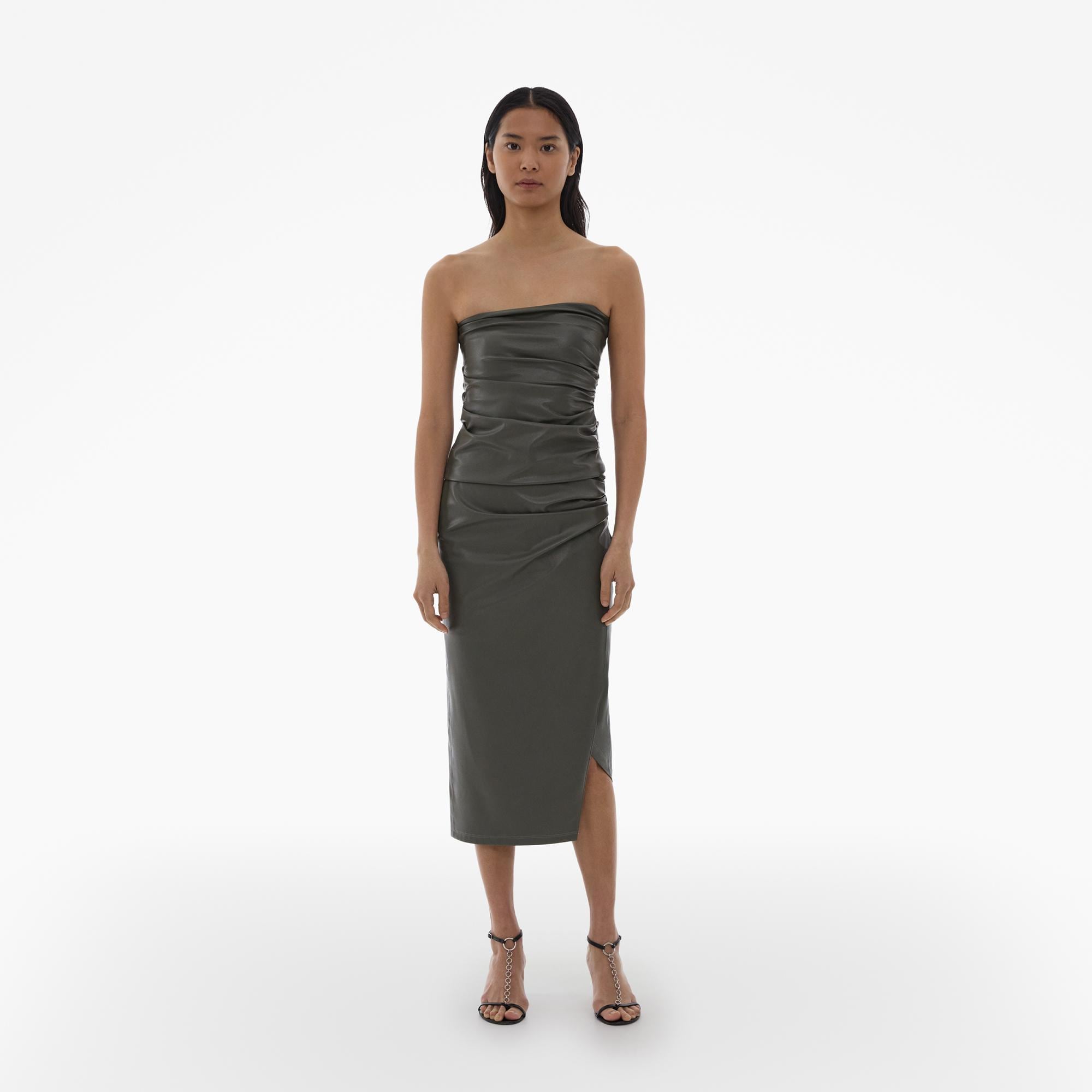 Helmut Lang Faux Leather Tube Top | WWW.HELMUTLANG.COM