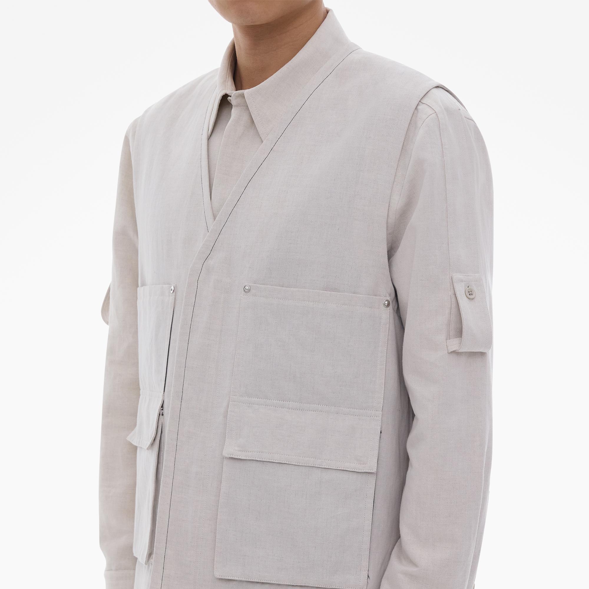 Helmut Lang Cotton-Linen Cargo Vest | WWW.HELMUTLANG.COM