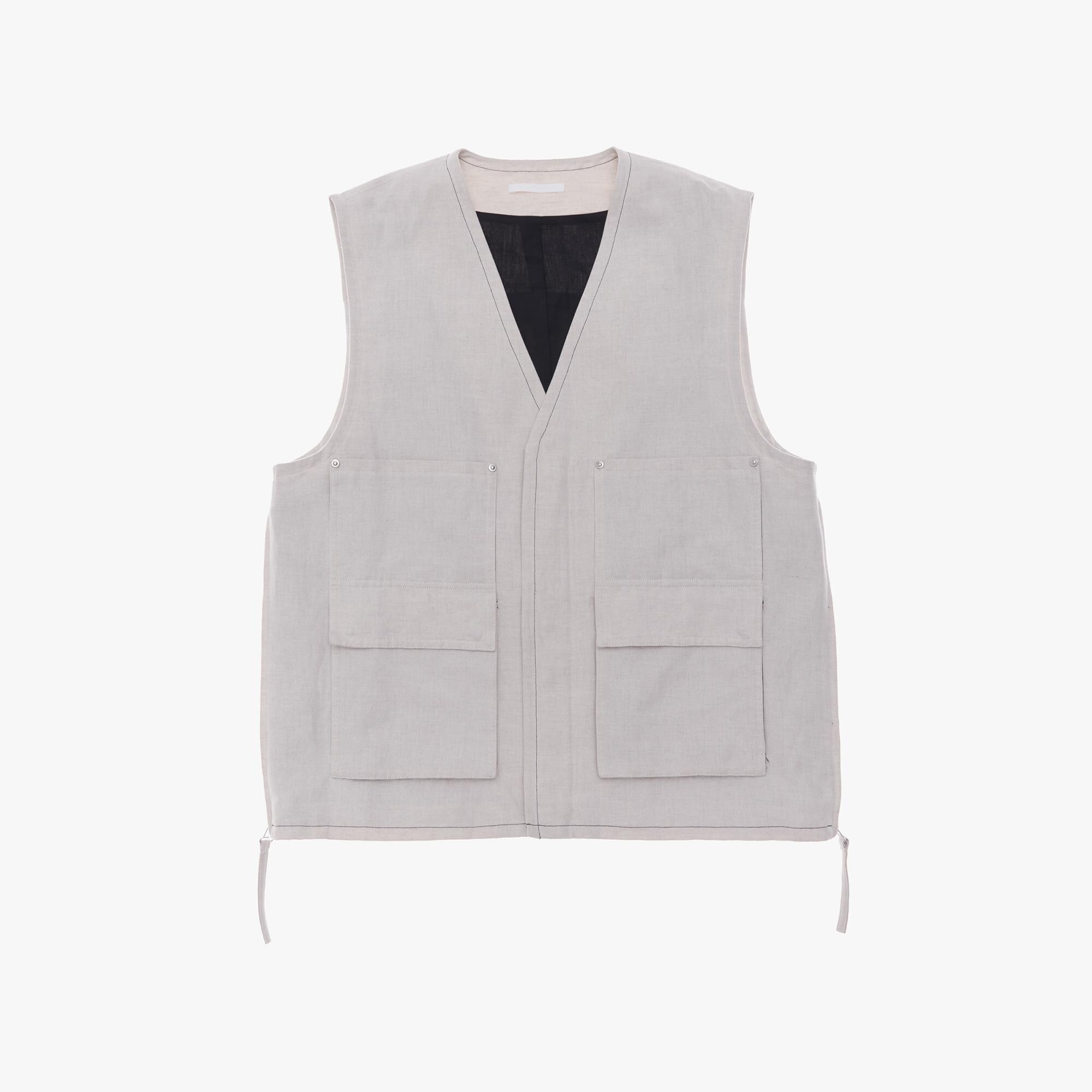 Helmut Lang Cotton-Linen Cargo Vest | WWW.HELMUTLANG.COM