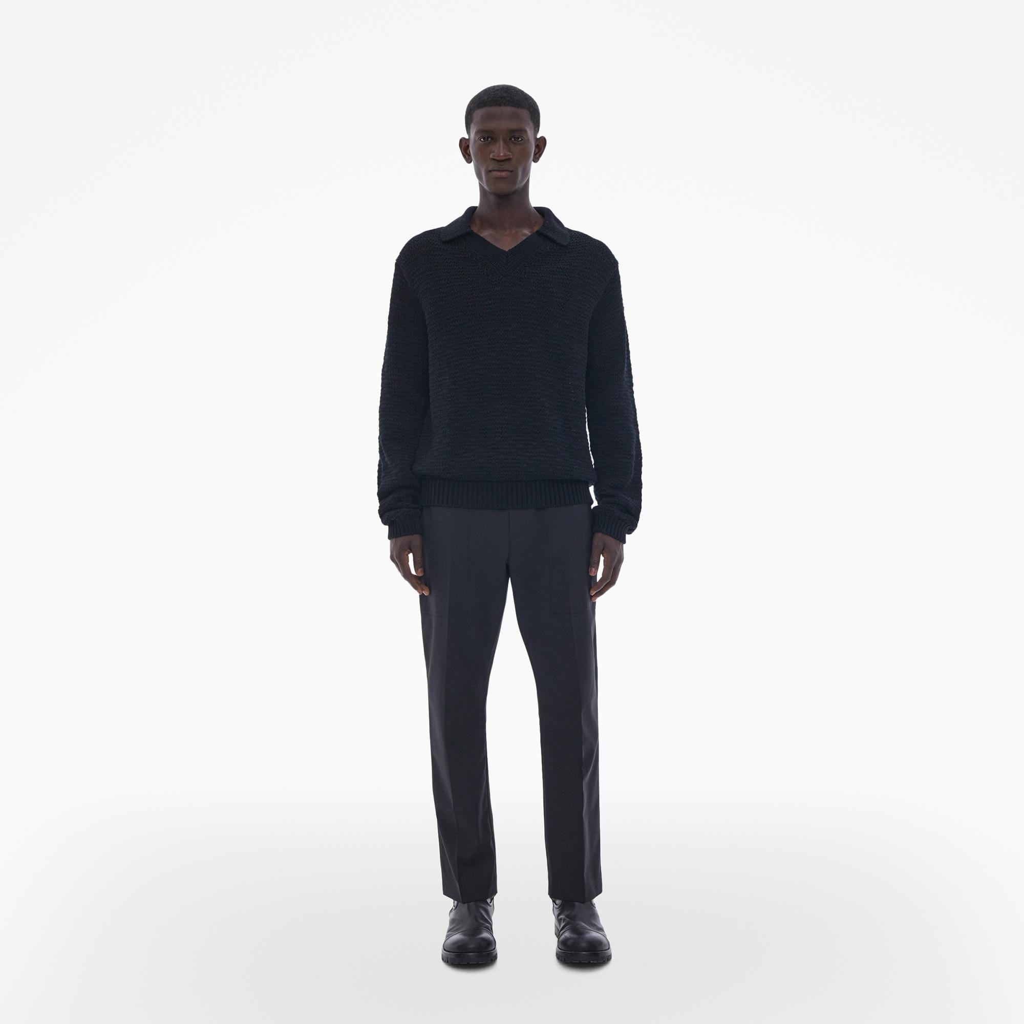 Helmut Lang Cotton Polo Sweater | WWW.HELMUTLANG.COM