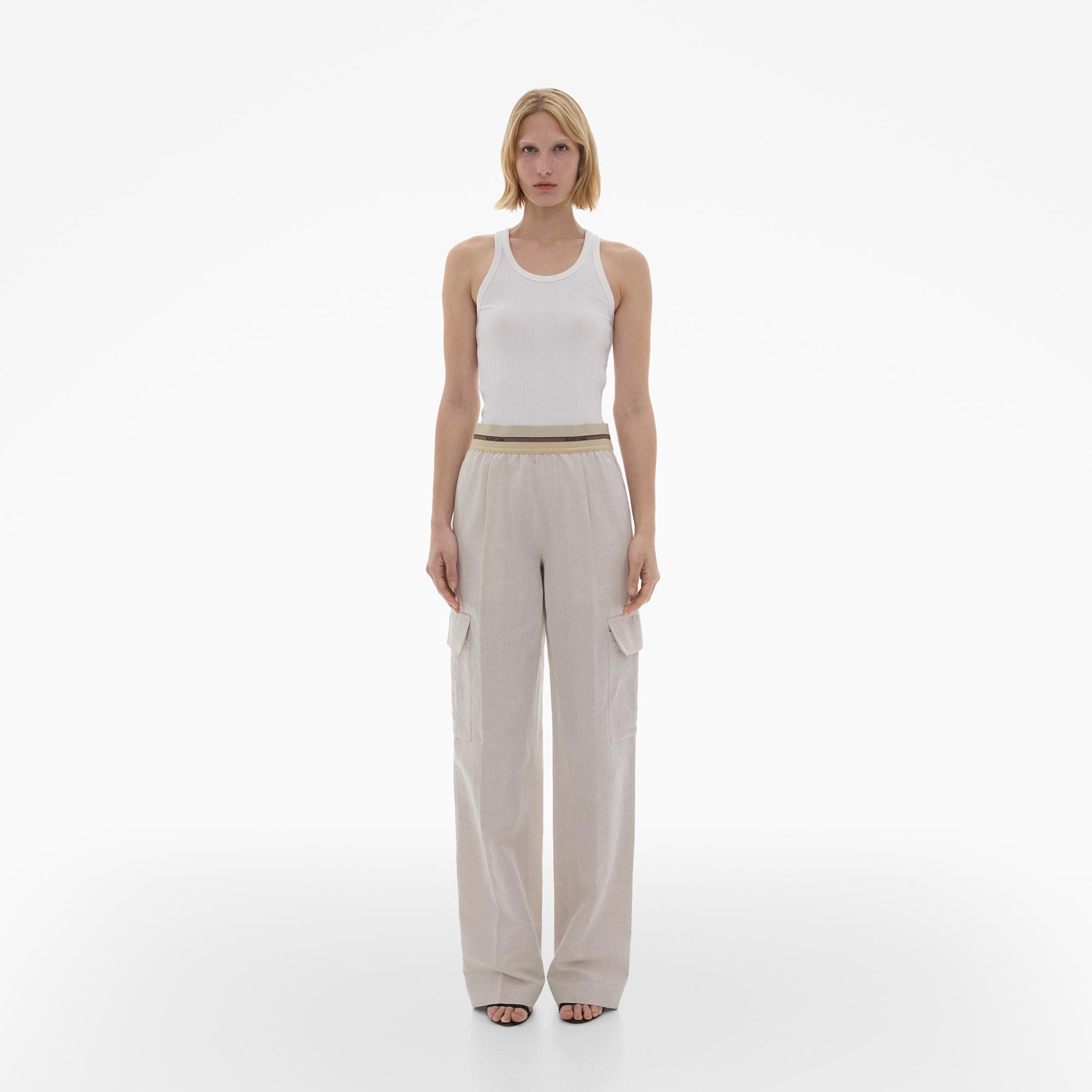 Michael Stars Bobbi Linen Cargo Pant Dolma / S