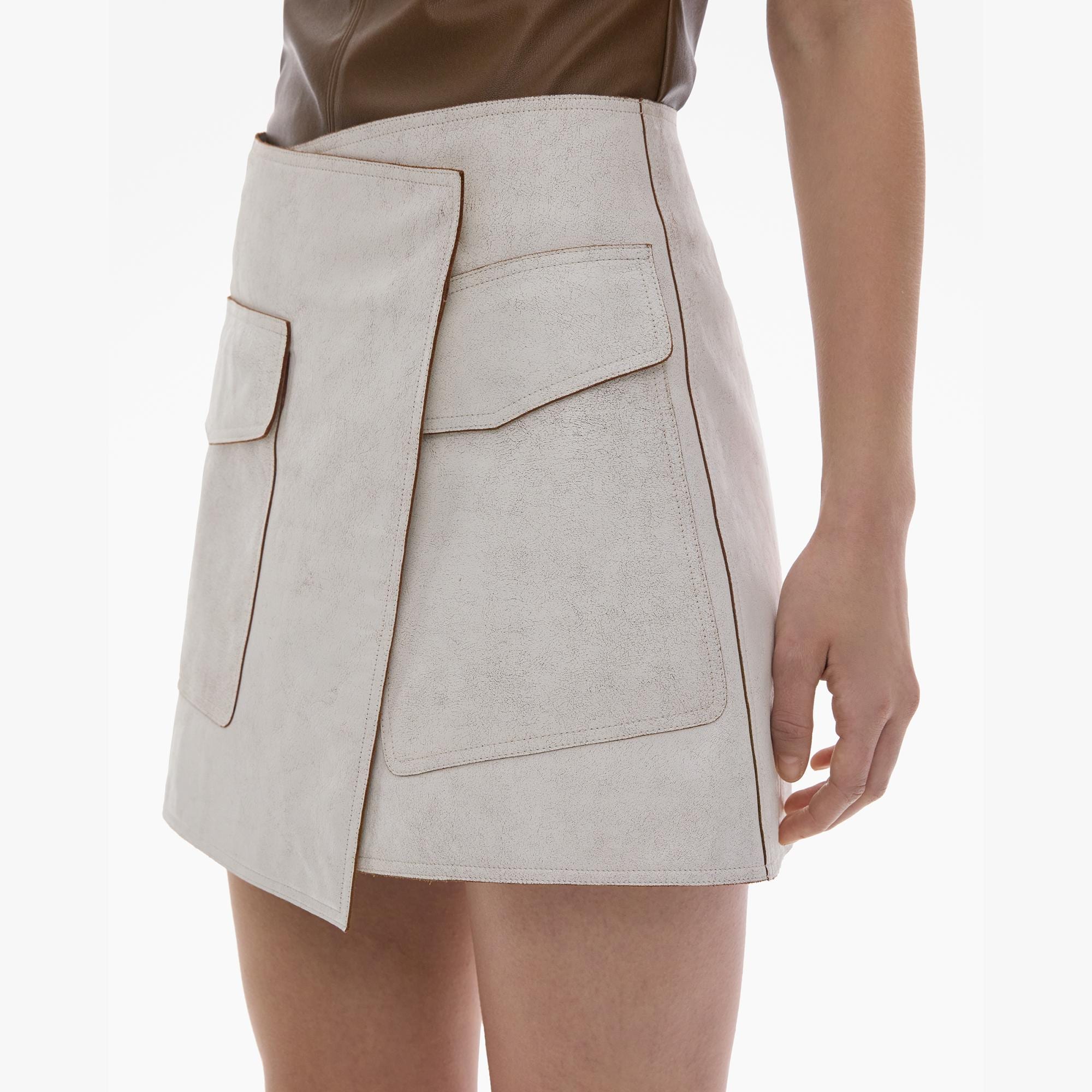 Helmut Lang Leather Trench Wrap Skirt | WWW.HELMUTLANG.COM