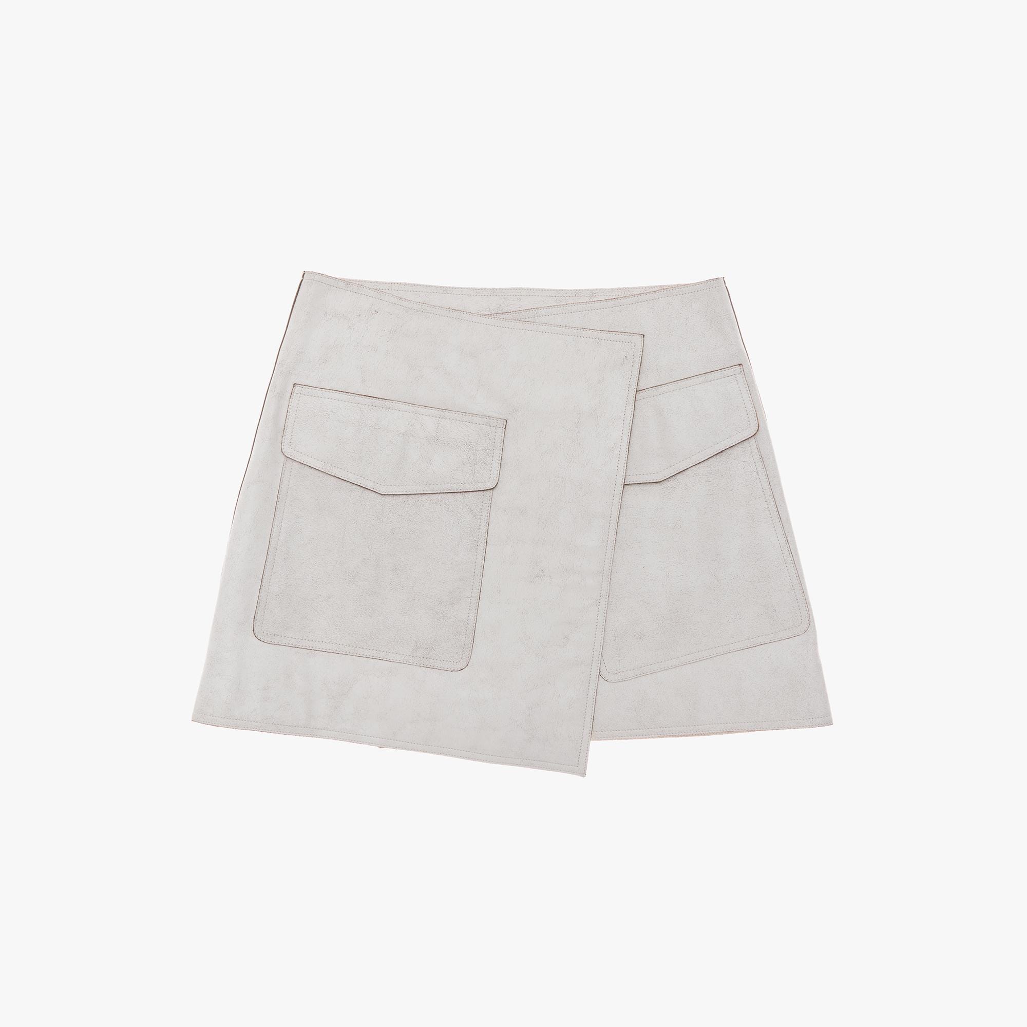 Helmut Lang Leather Trench Wrap Skirt | WWW.HELMUTLANG.COM