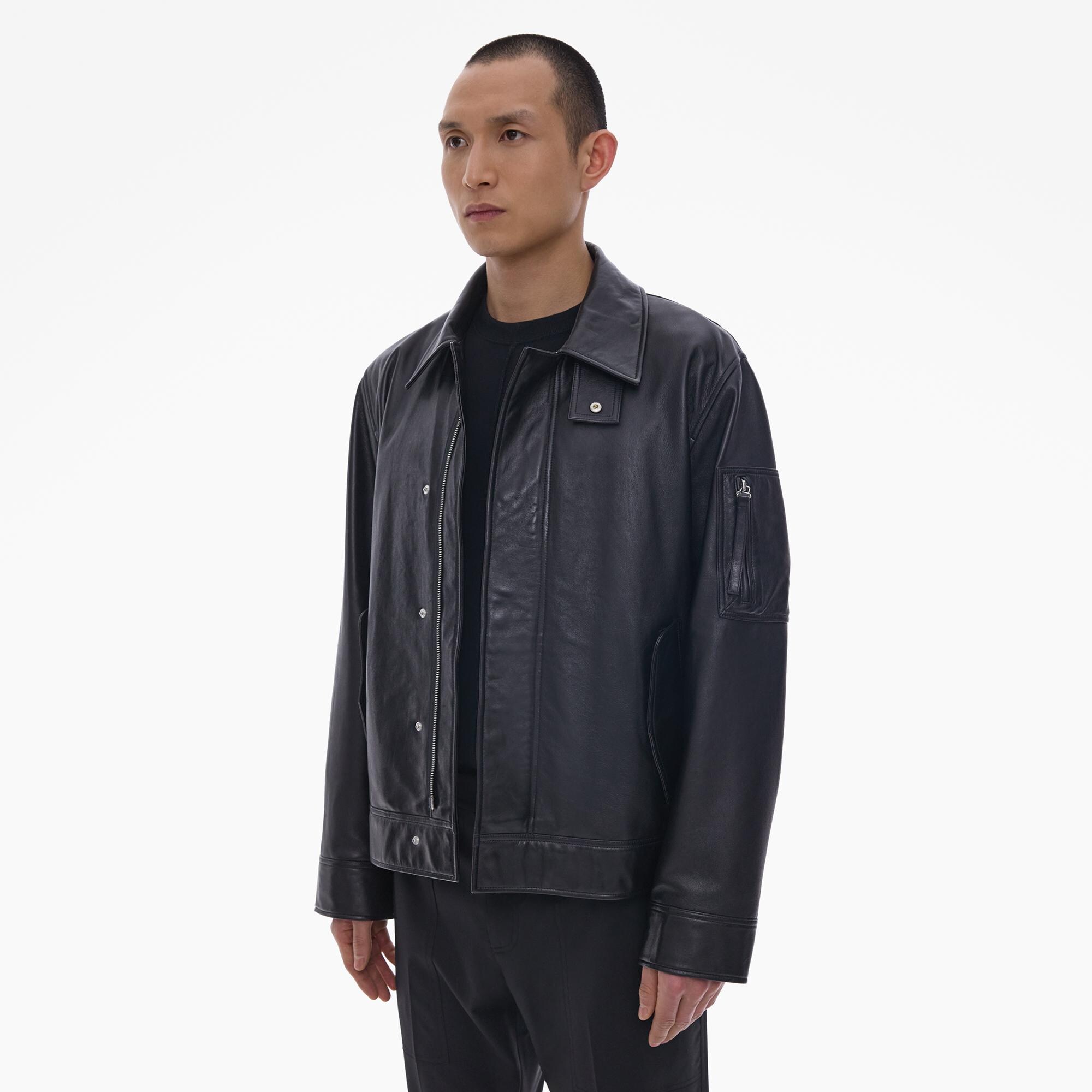 Helmut Lang Leather Flight Jacket | WWW.HELMUTLANG.COM