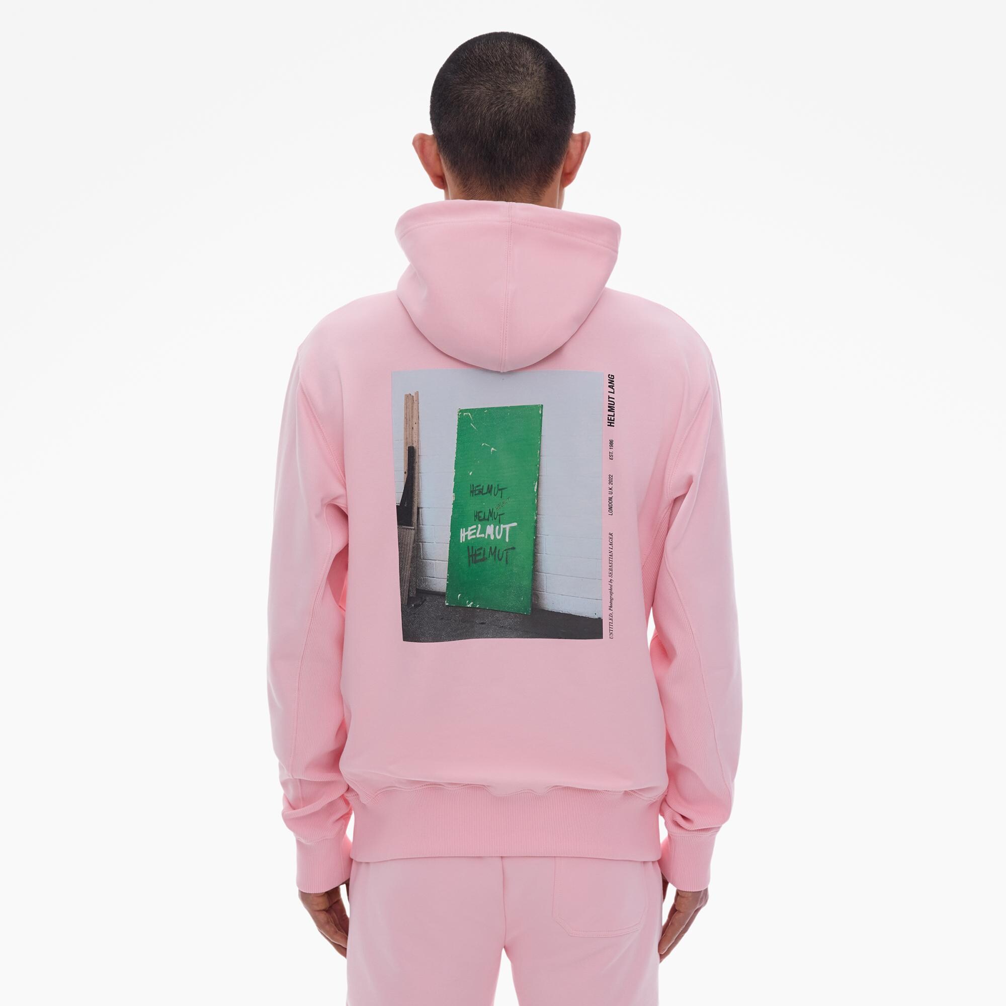 Pink helmut lang hoodie online