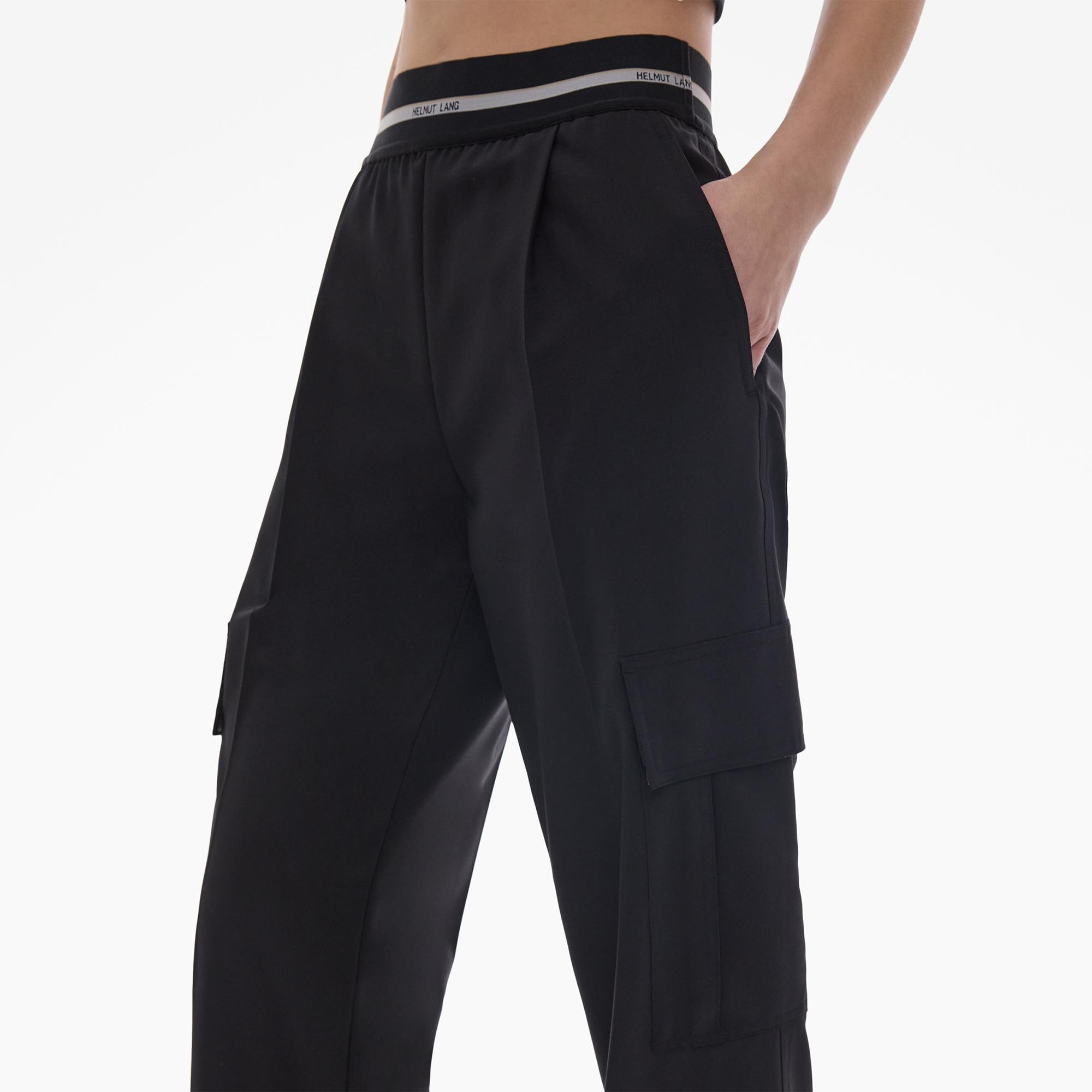 Helmut Lang Pull-On Wide-Leg Cargo Pants