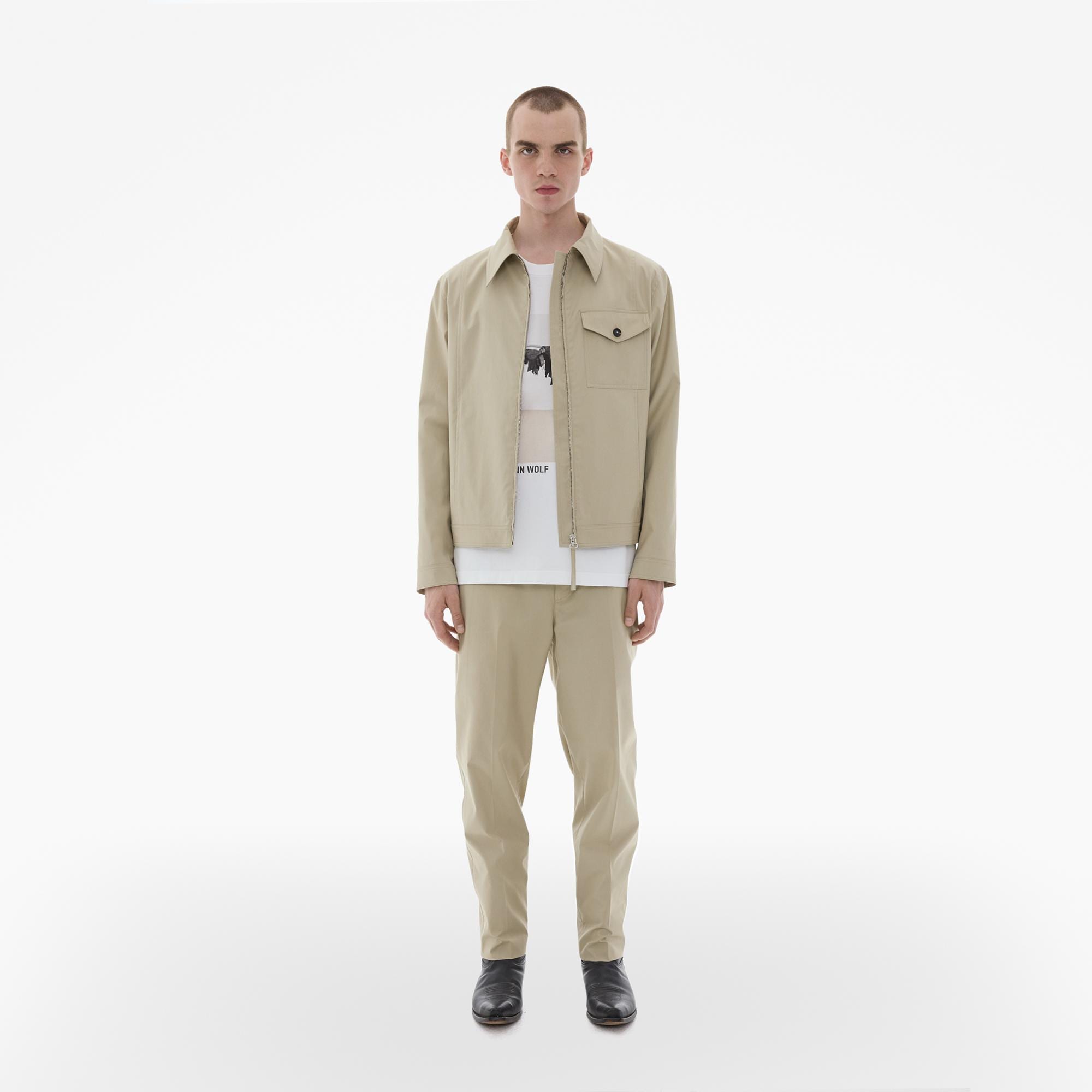 Helmut Lang Tailored Cotton Zip-Up Jacket | WWW.HELMUTLANG.COM