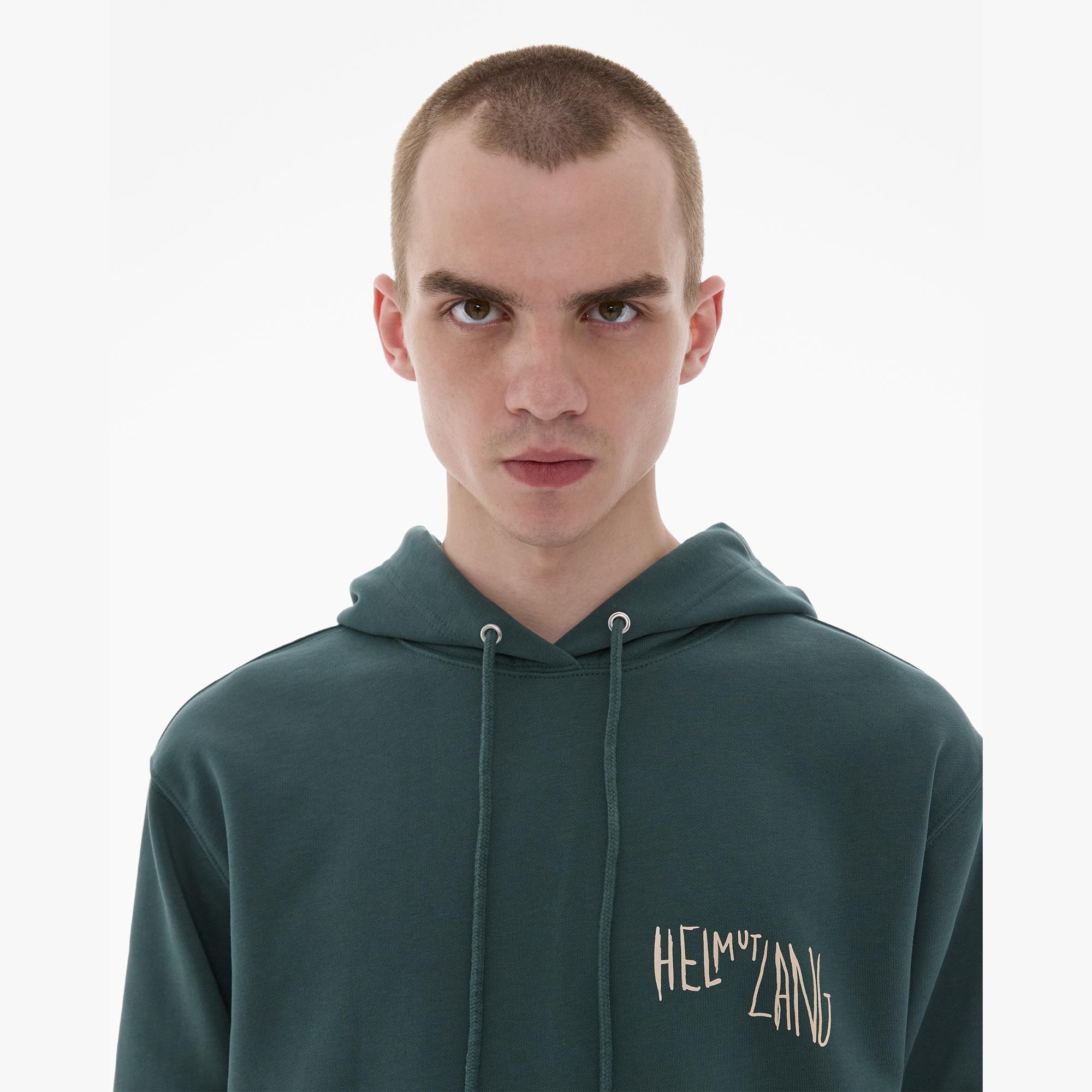 Helmut Lang Societas Appliquéd Hooded Cotton Sweatshirt in Brown for Men