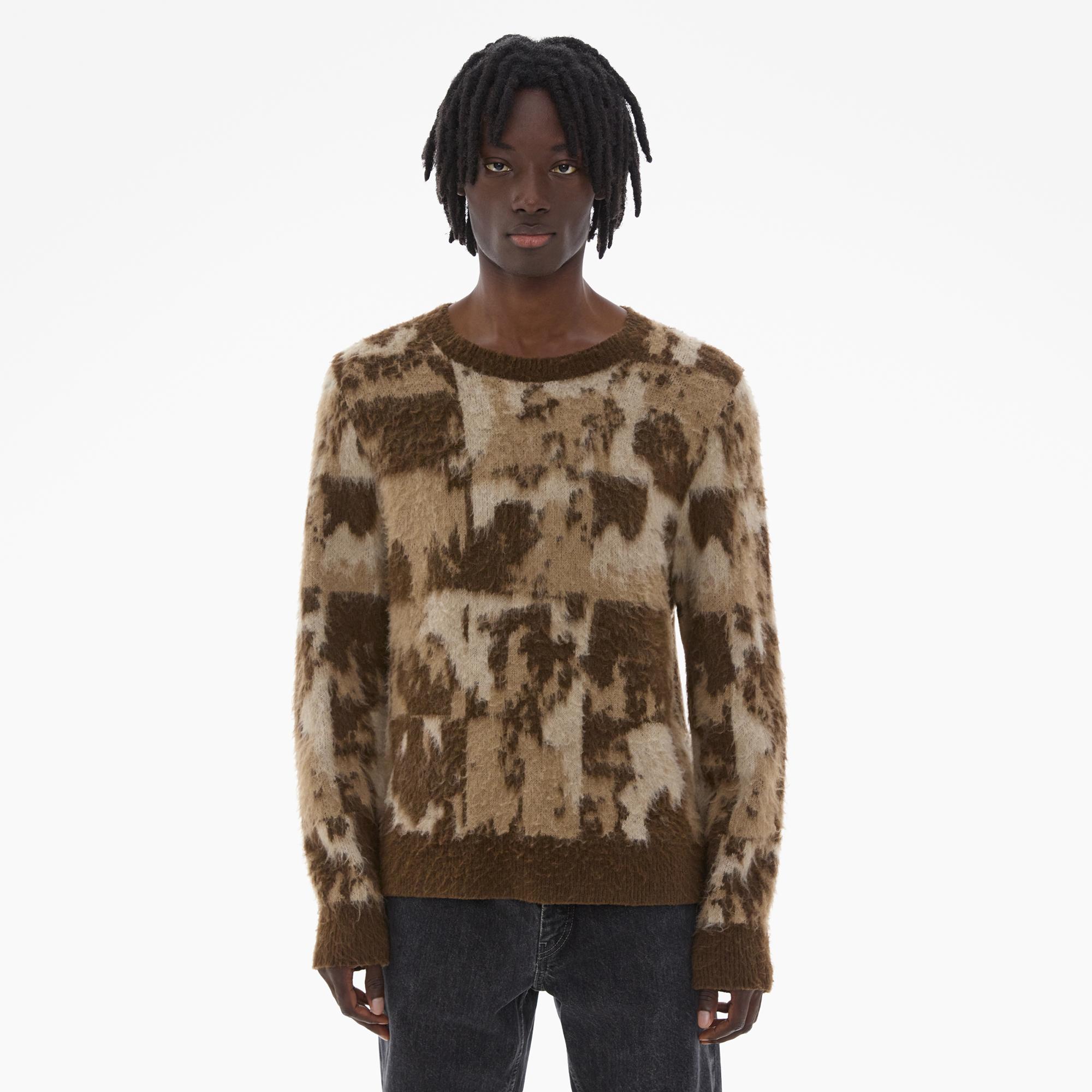 Helmut Lang Jacquard Crewneck Sweater