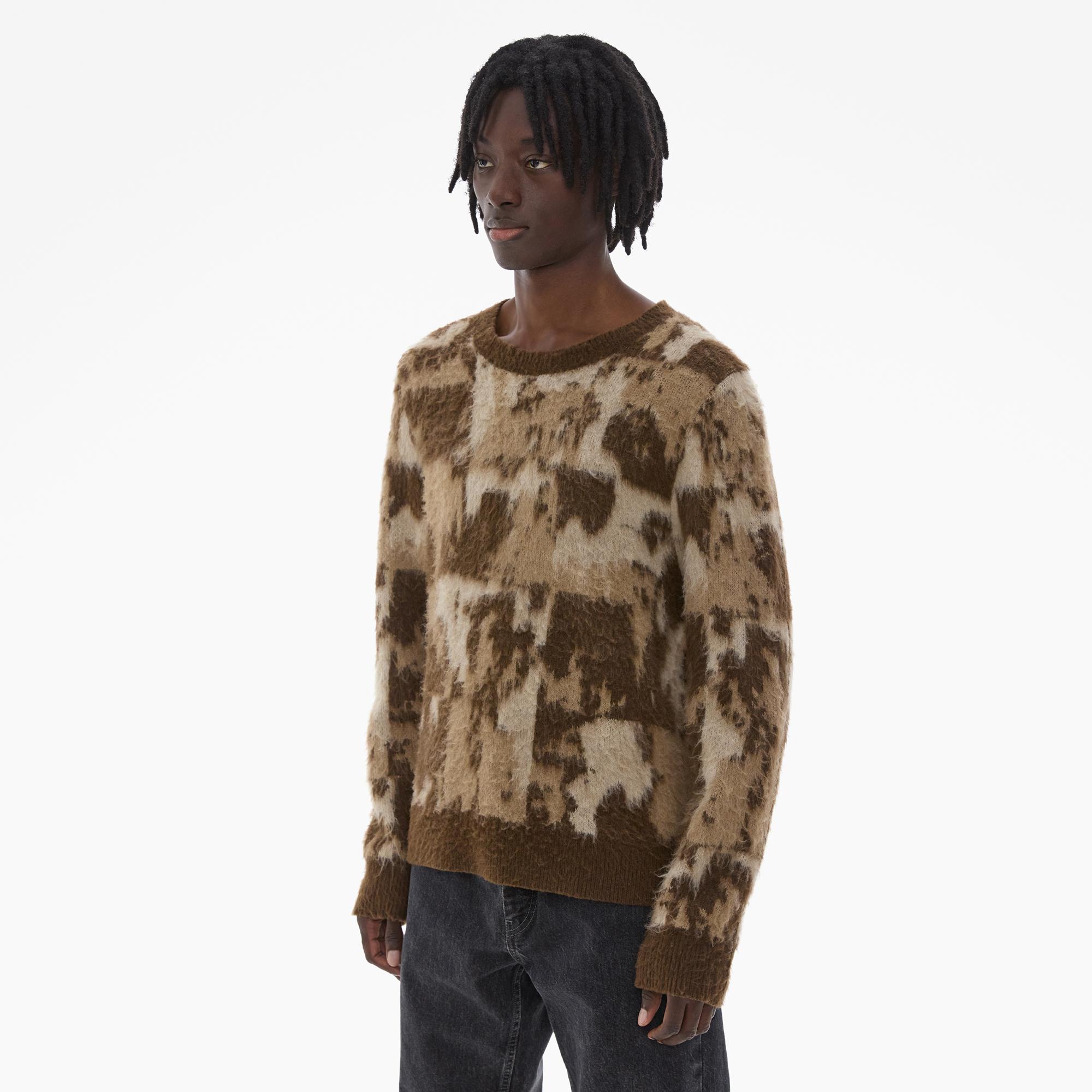 Helmut Lang Jacquard Crewneck Sweater