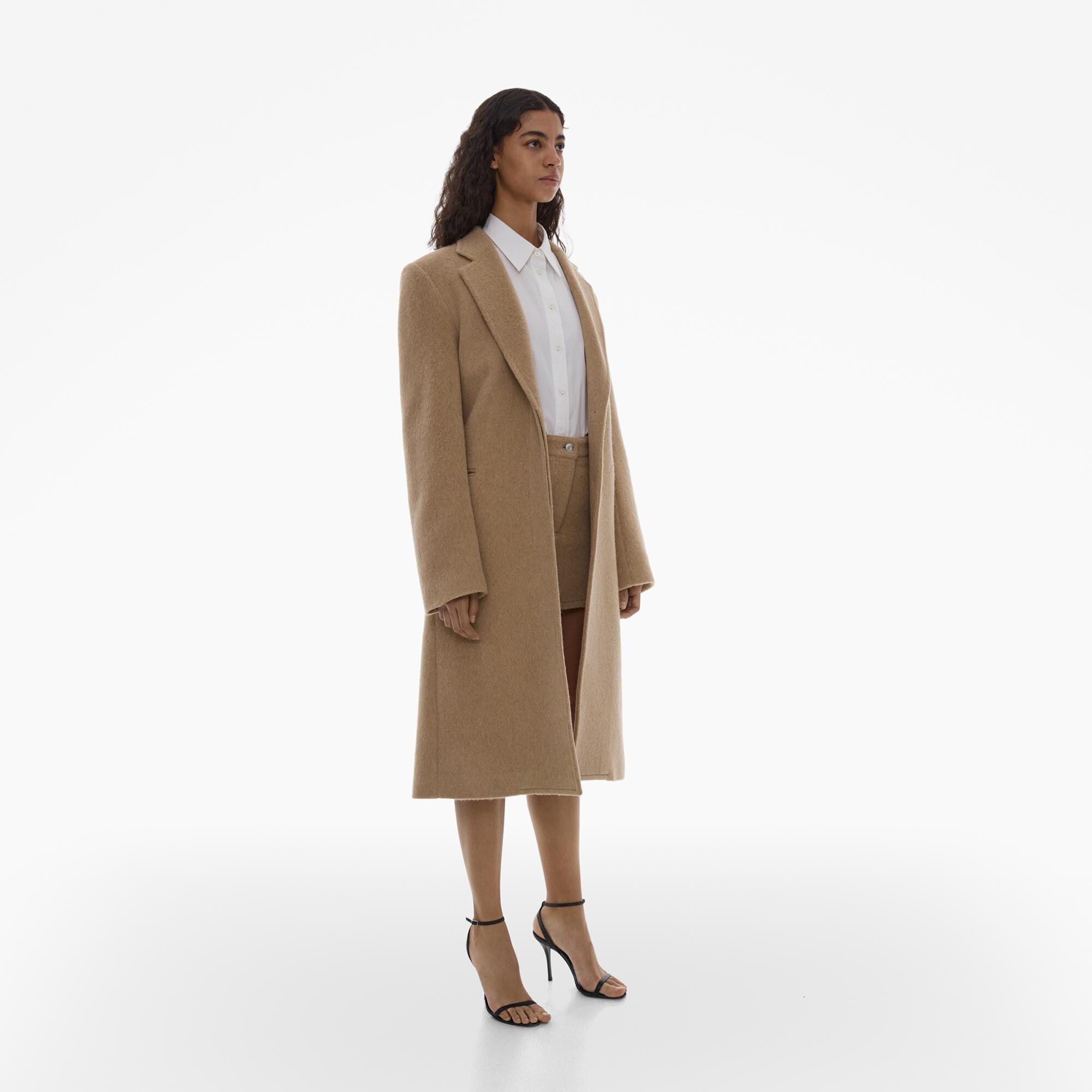 Helmut Lang Tailored Wool Blend Coat WWW.HELMUTLANG.COM