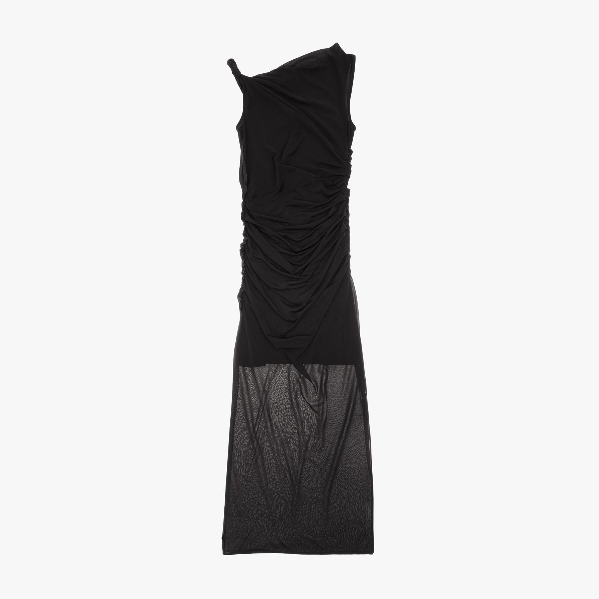 Helmut Lang Tulle Overlay Midi Dress, 40% OFF