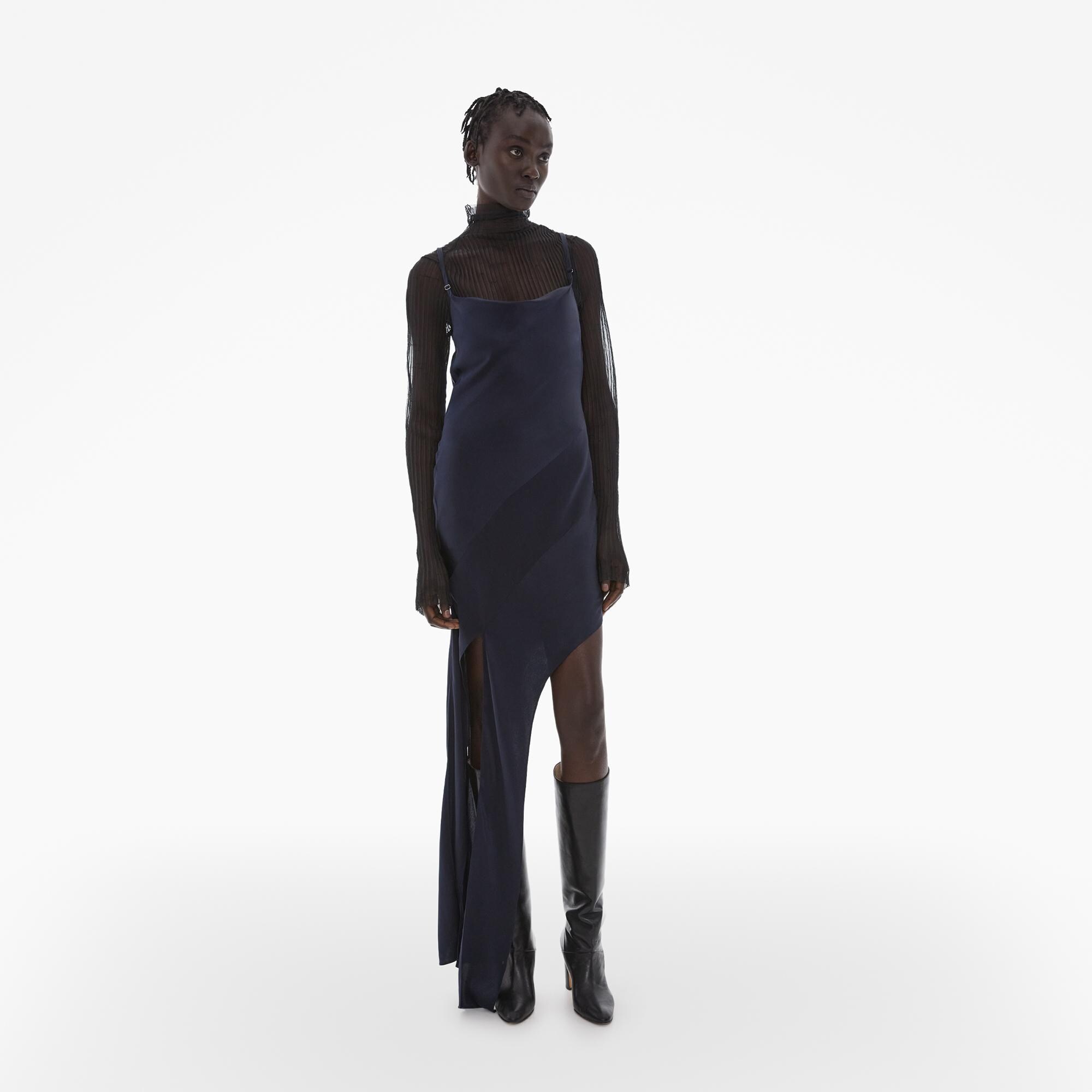 Helmut Lang Stretch Silk Slash Dress | WWW.HELMUTLANG.COM