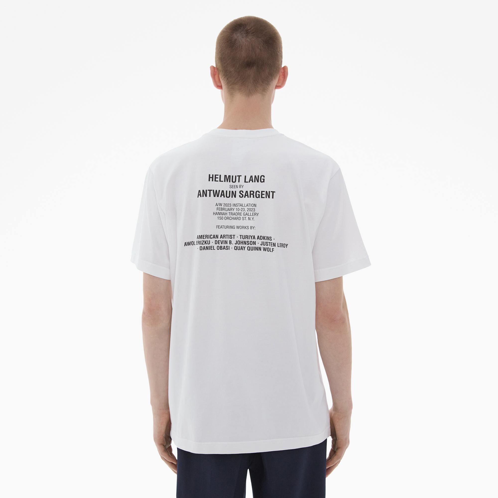 Helmut Lang Reverse Art Tee - White (Seen by Antwaun Sargent) - N07HM519