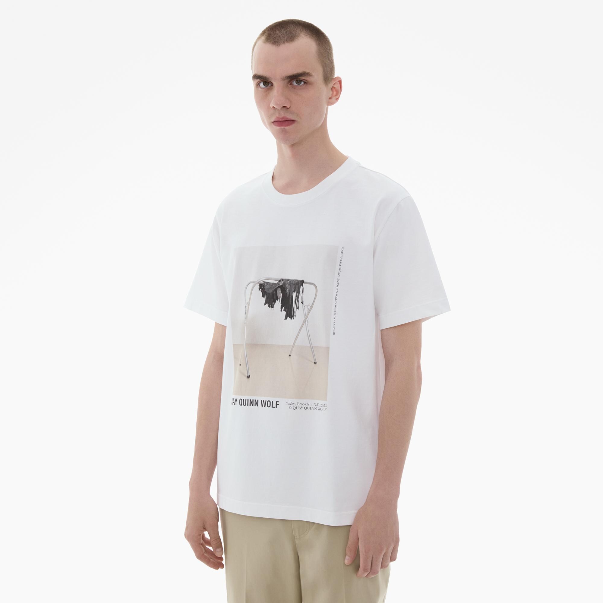 Helmut Lang Reverse Art Tee - White (Seen by Antwaun Sargent) - N07HM519