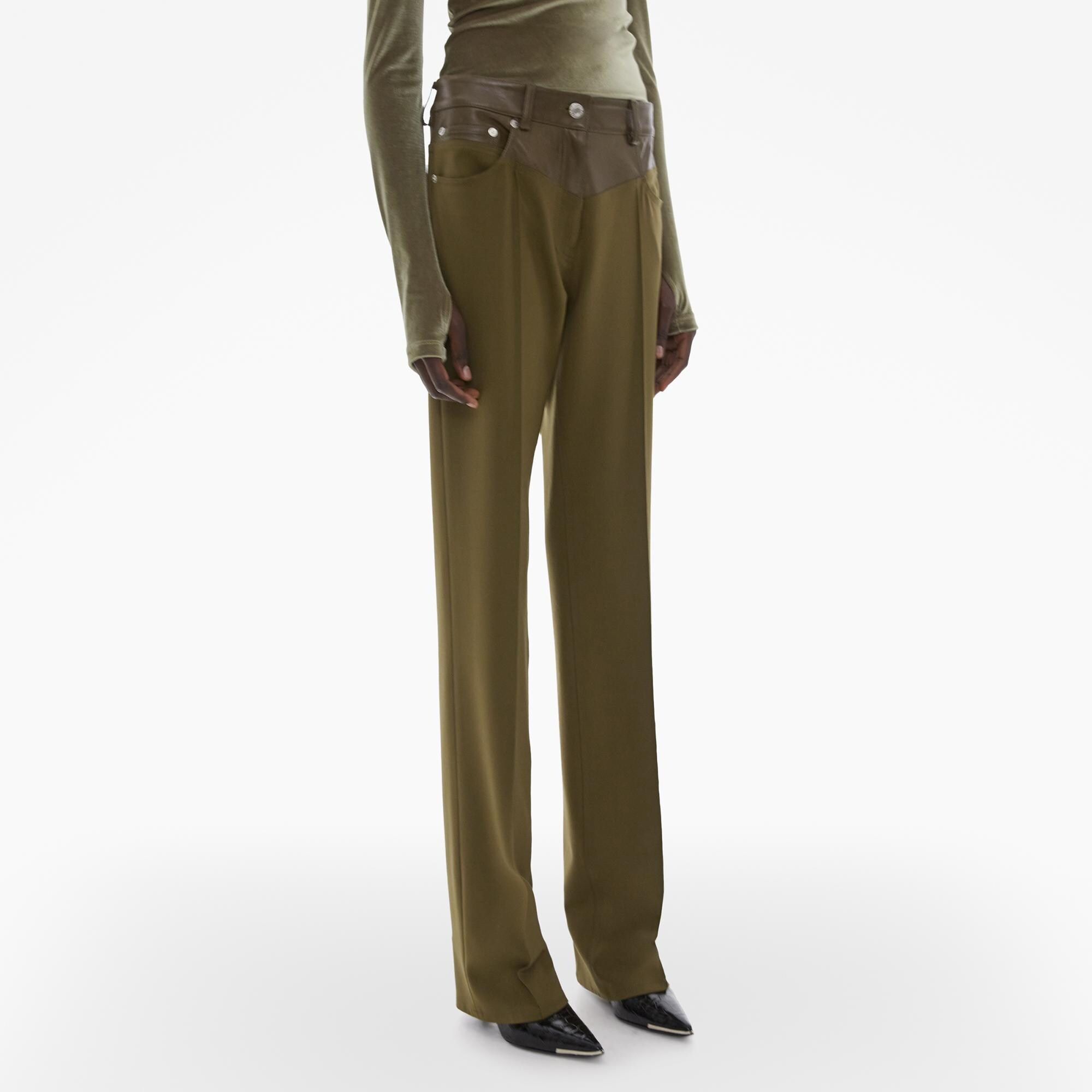 Helmut Lang Pull-On Wide-Leg Cargo Pants