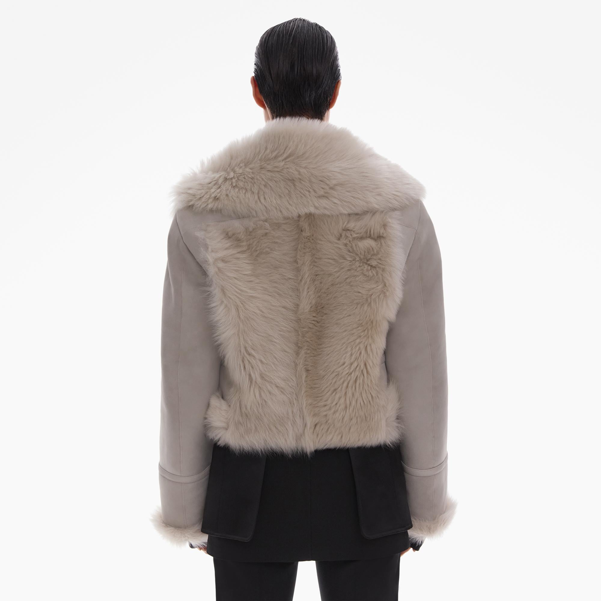 Helmut lang shearling jacket hotsell