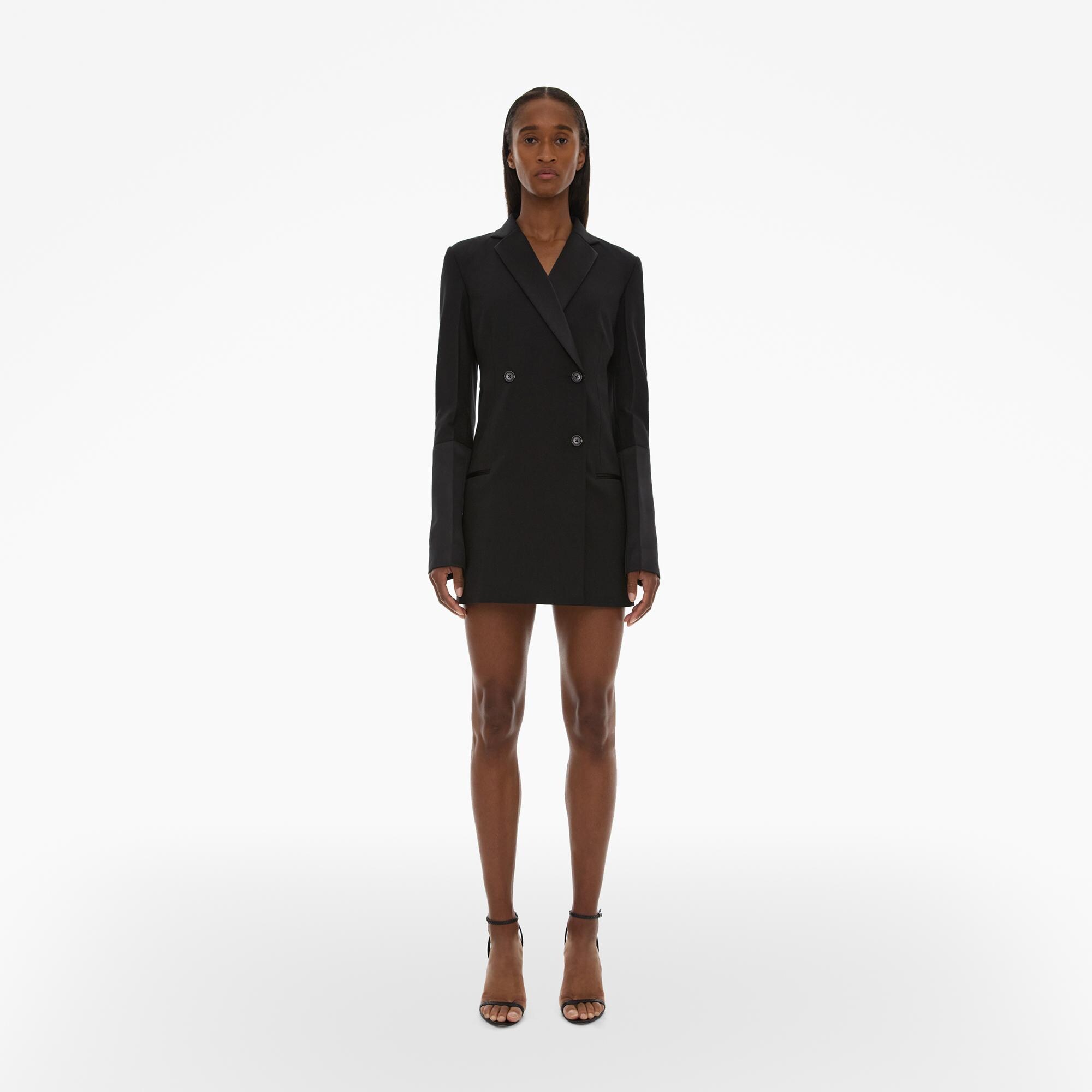 Helmut Lang Double-Breasted Tuxedo Blazer | WWW.HELMUTLANG.COM