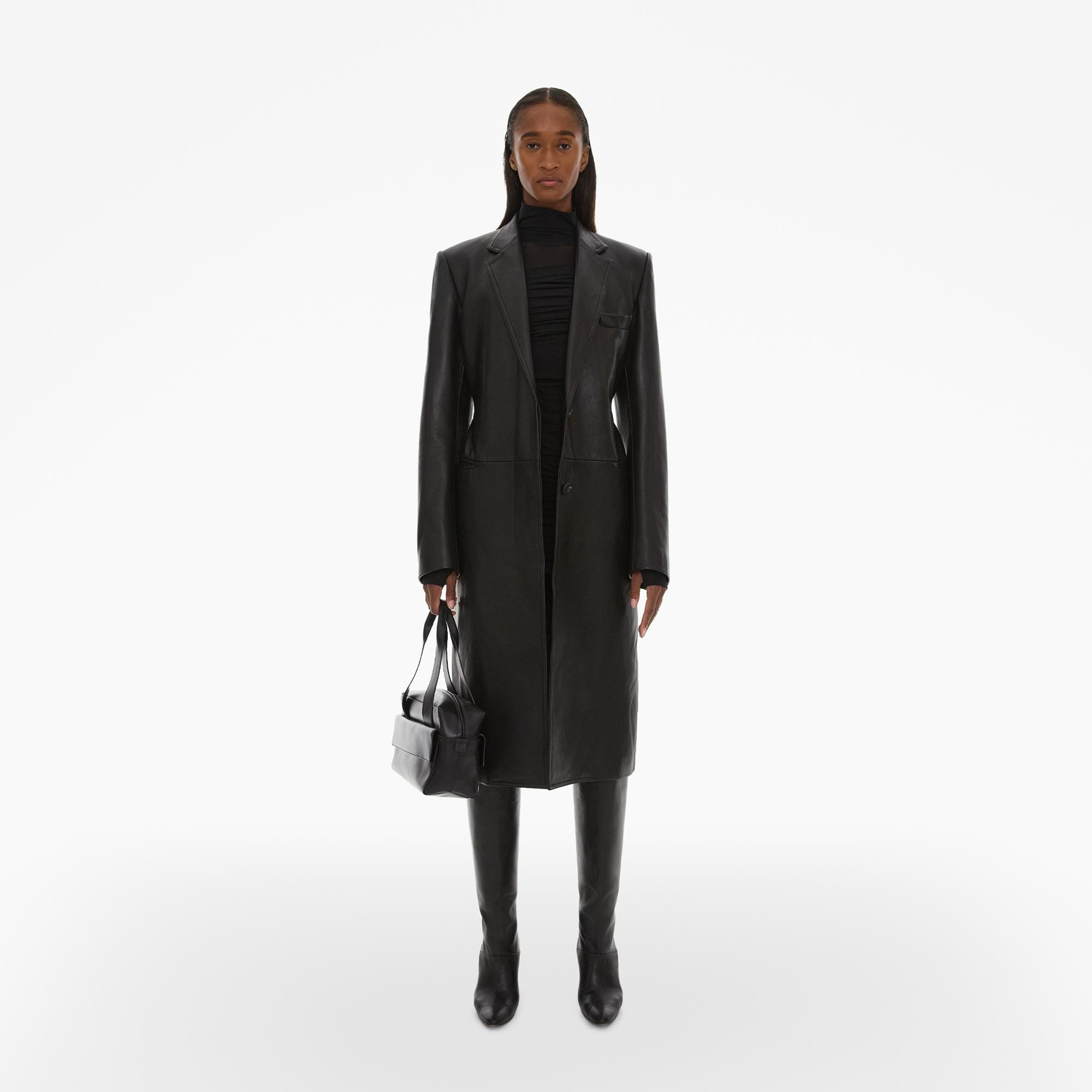 Helmut Lang Tailored Leather Coat | WWW.HELMUTLANG.COM