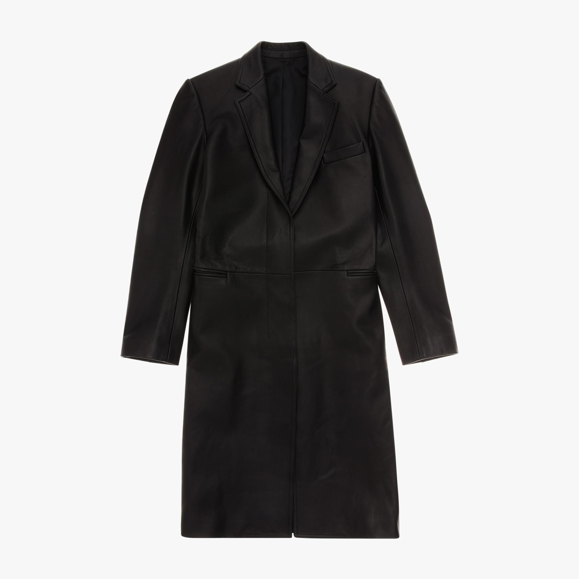 Helmut Lang Tailored Leather Coat | WWW.HELMUTLANG.COM