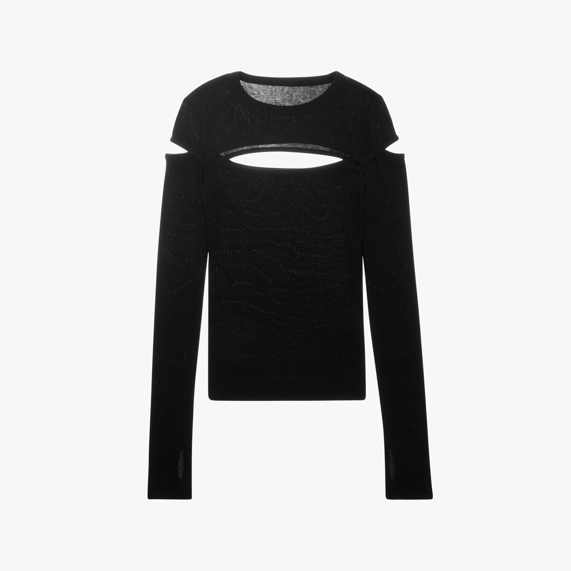 Helmut Lang Slash Long Sleeve Top WWW.HELMUTLANG.COM