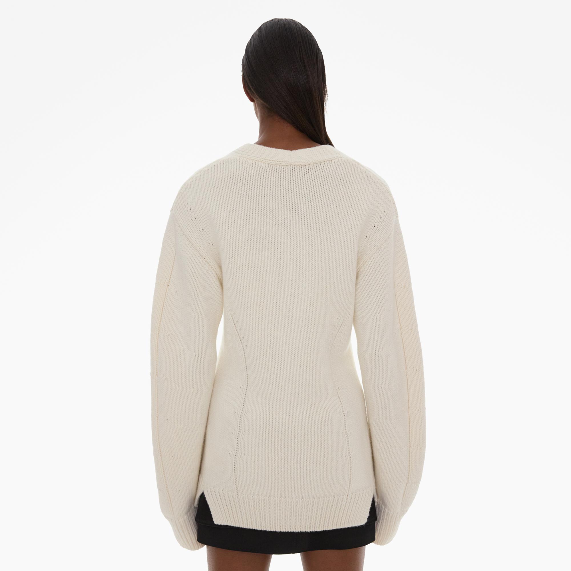 Helmut Lang Tailored Wool-Blend Cardigan